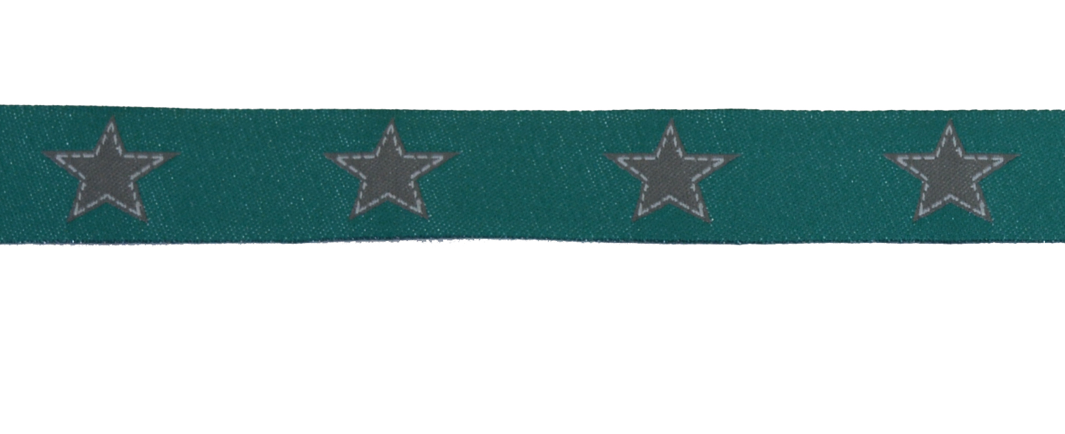 Webband Sterne Petrol Webband Sterne Petrol