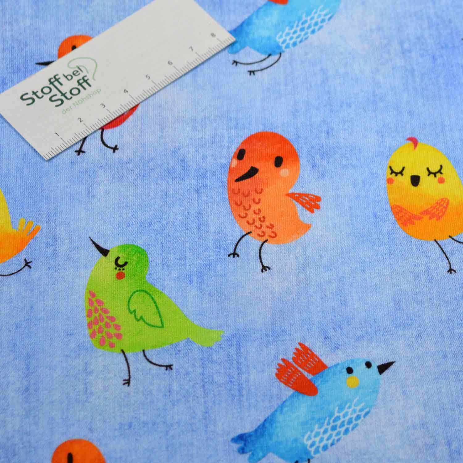 Baumwoll-Jersey "Vogelschar" SBS10229 Baumwoll-Jersey "Vogelschar" SBS10229