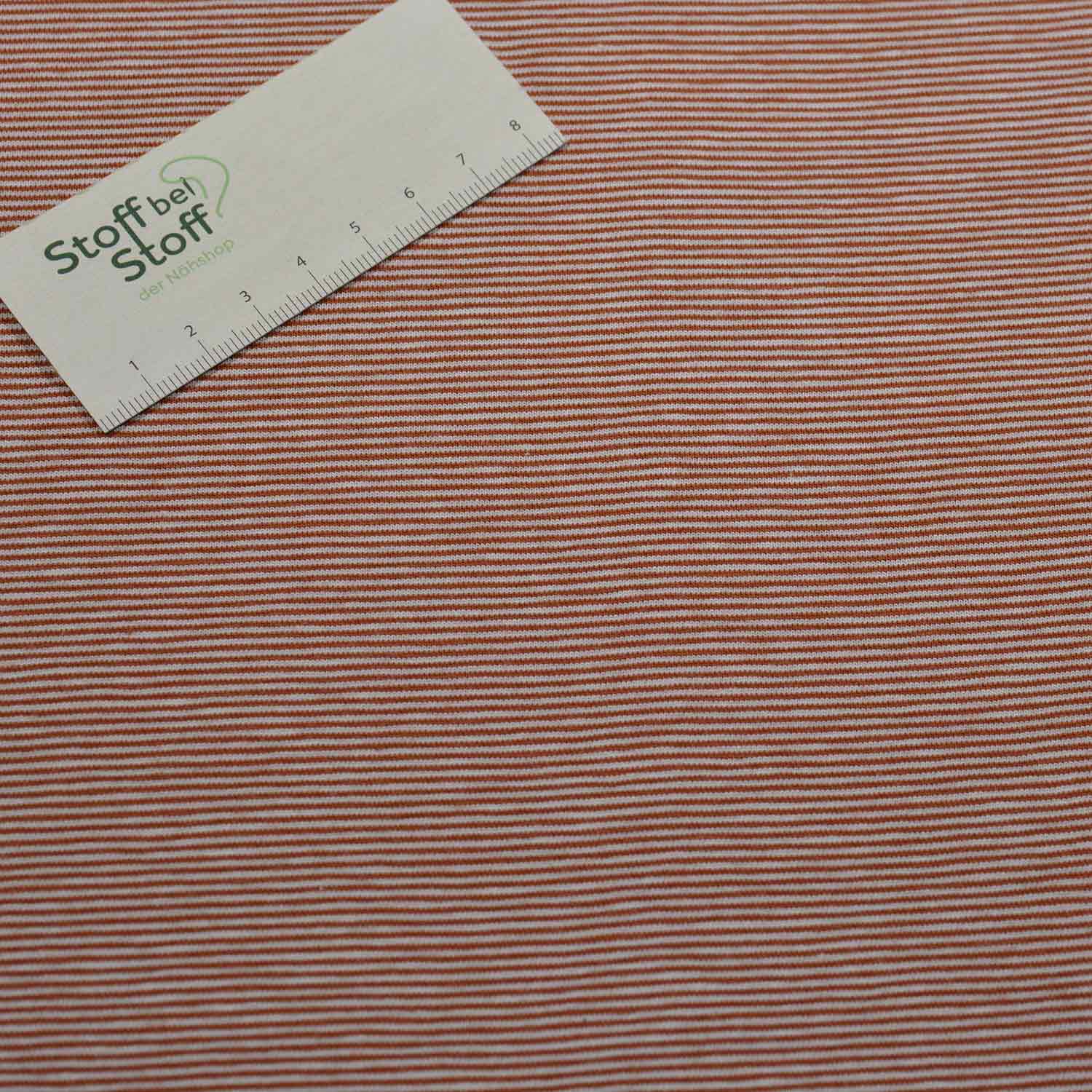 Baumwoll-Jersey Streifen schmal in zahlreichen Farben SBS11139 