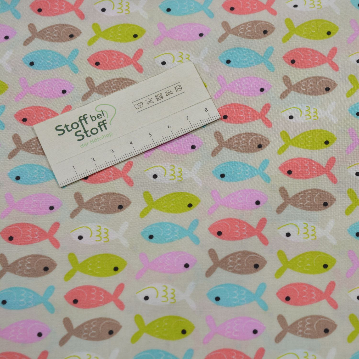 Baumwolle "Kleine Fische Bunt" - SBS12769
