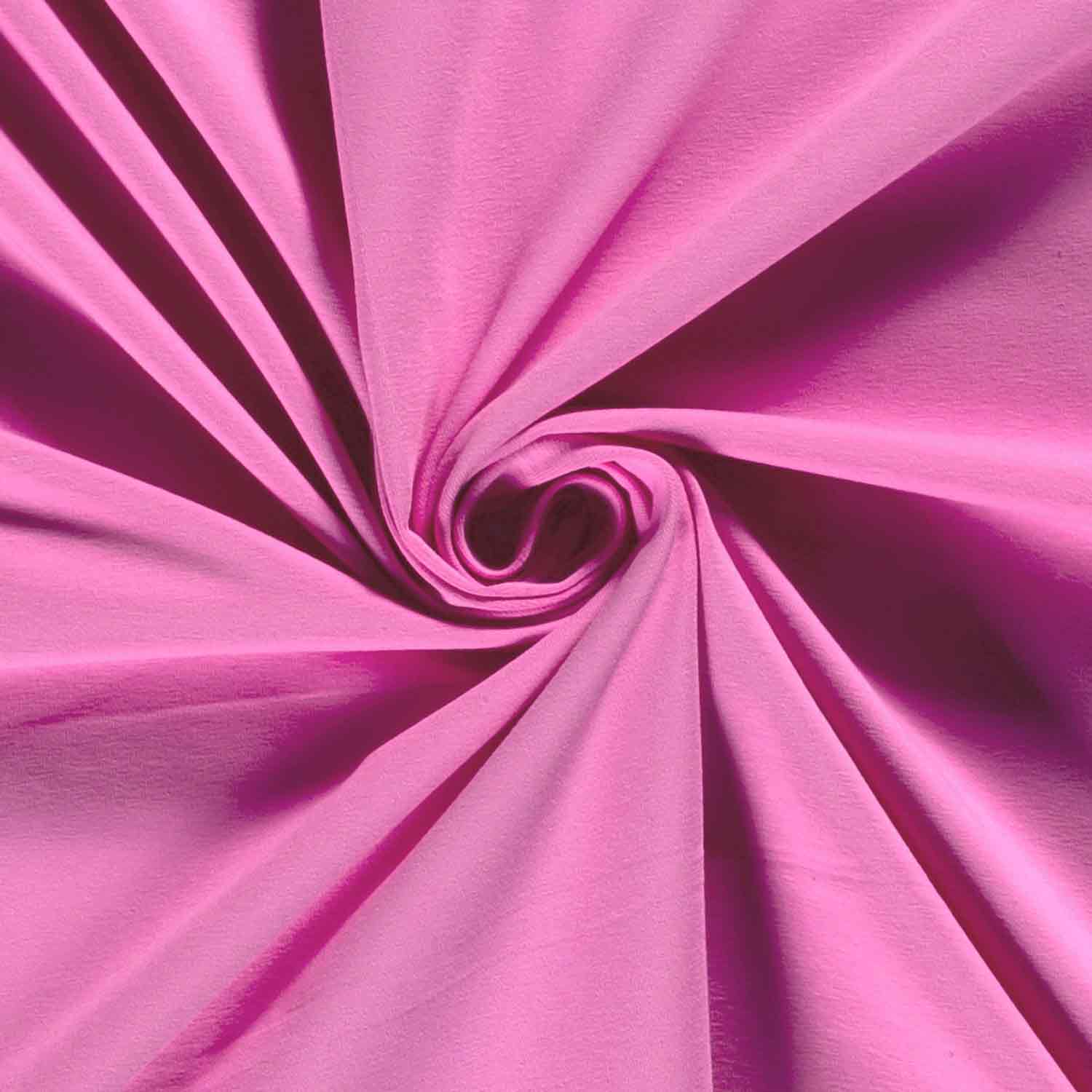 Baumwoll-Jersey schwer uni Rosa - 1201 Baumwoll-Jersey schwer uni Rosa - 1201