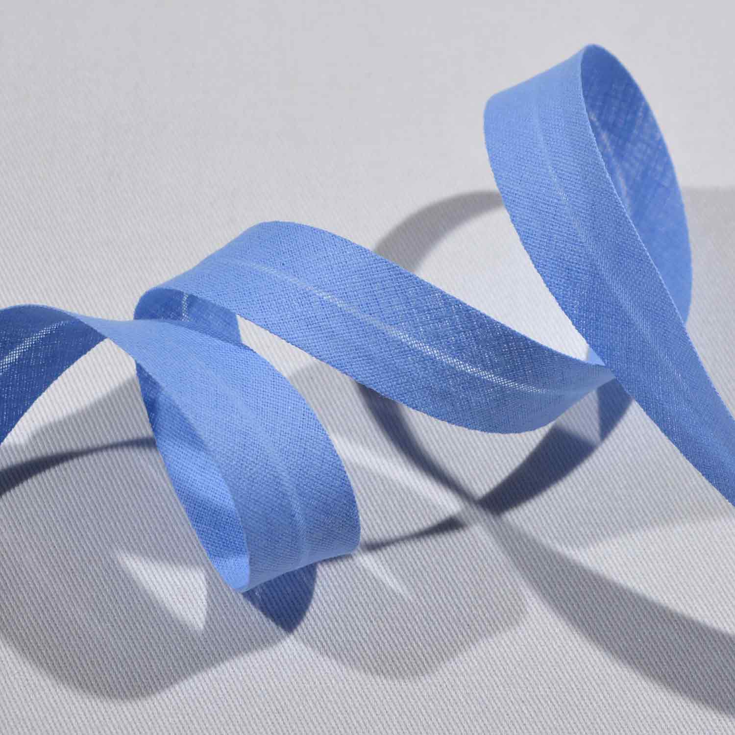 Schrägband 20mm Baumwolle uni - Himmelblau 1104