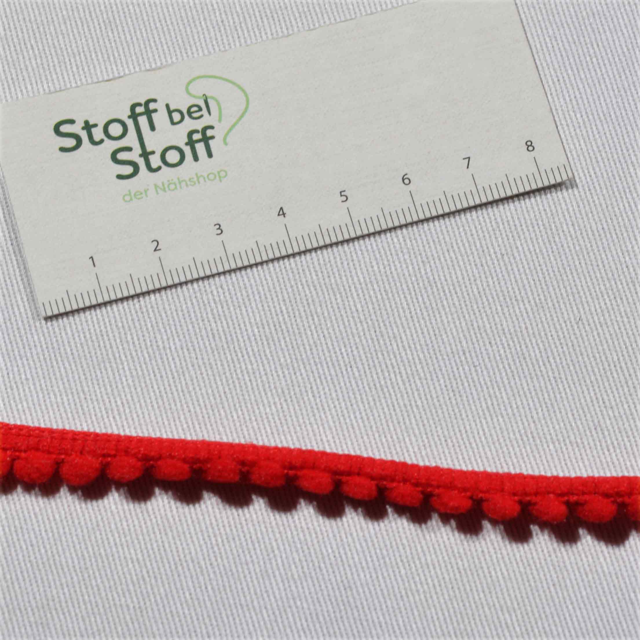 Bommelborte Mini Rot SBS11557 1230 Bommelborte Mini Rot SBS11557 1230