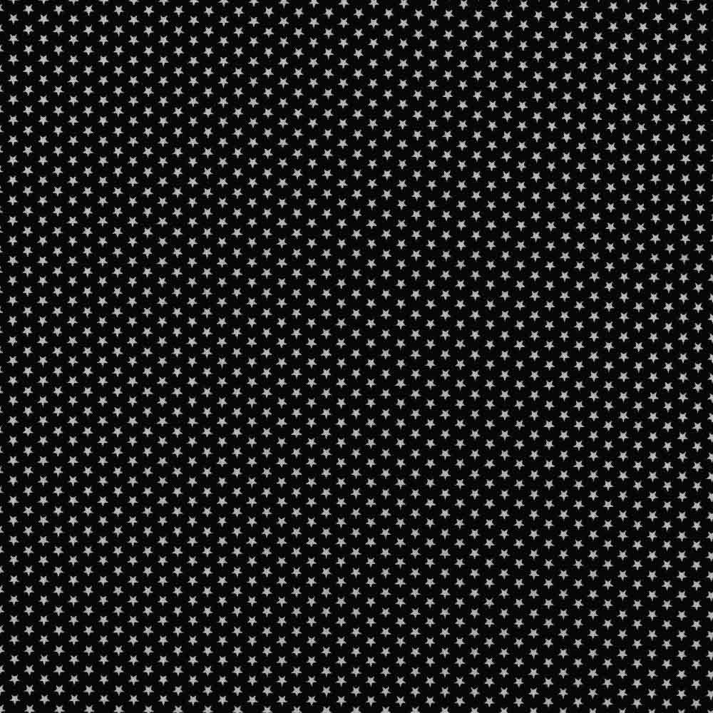 Baumwolle mit kleinen Sternen in schwarz - 1001 Baumwolle mit kleinen Sternen in schwarz - 1001