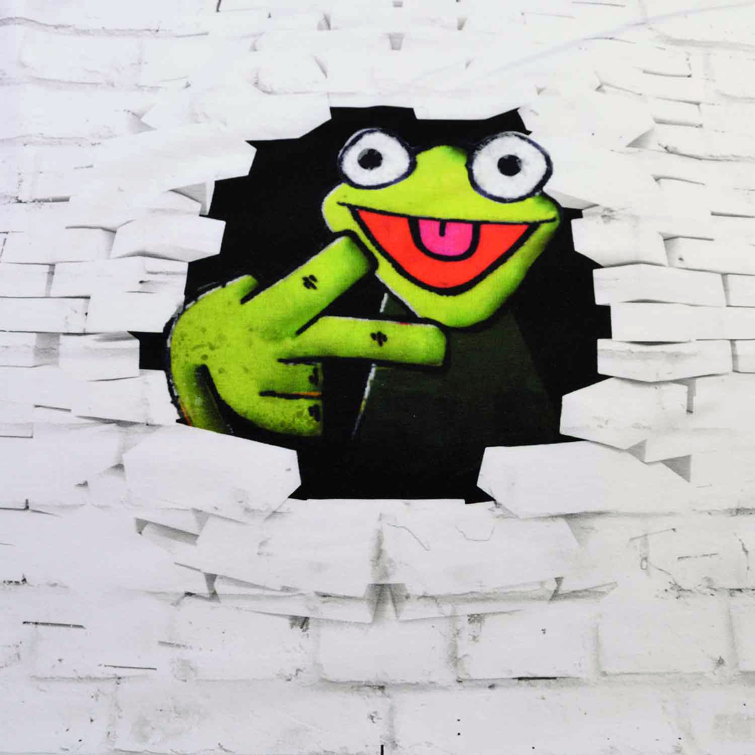 Baumwoll-Jersey Panel "Graffiti Frosch" SBS10081 Baumwoll-Jersey Panel "Graffiti Frosch" SBS10081