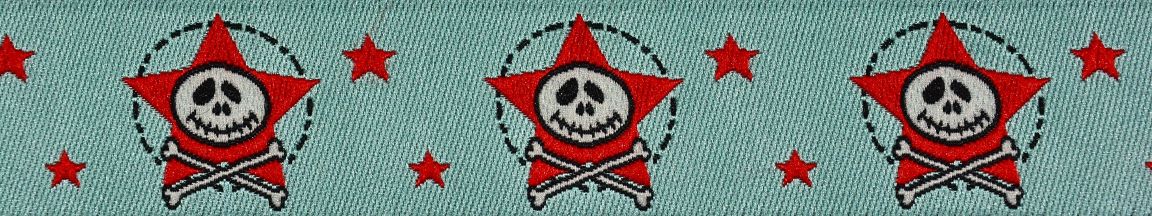 Webband "Piraten-Stern" mint Webband "Piraten-Stern" mint
