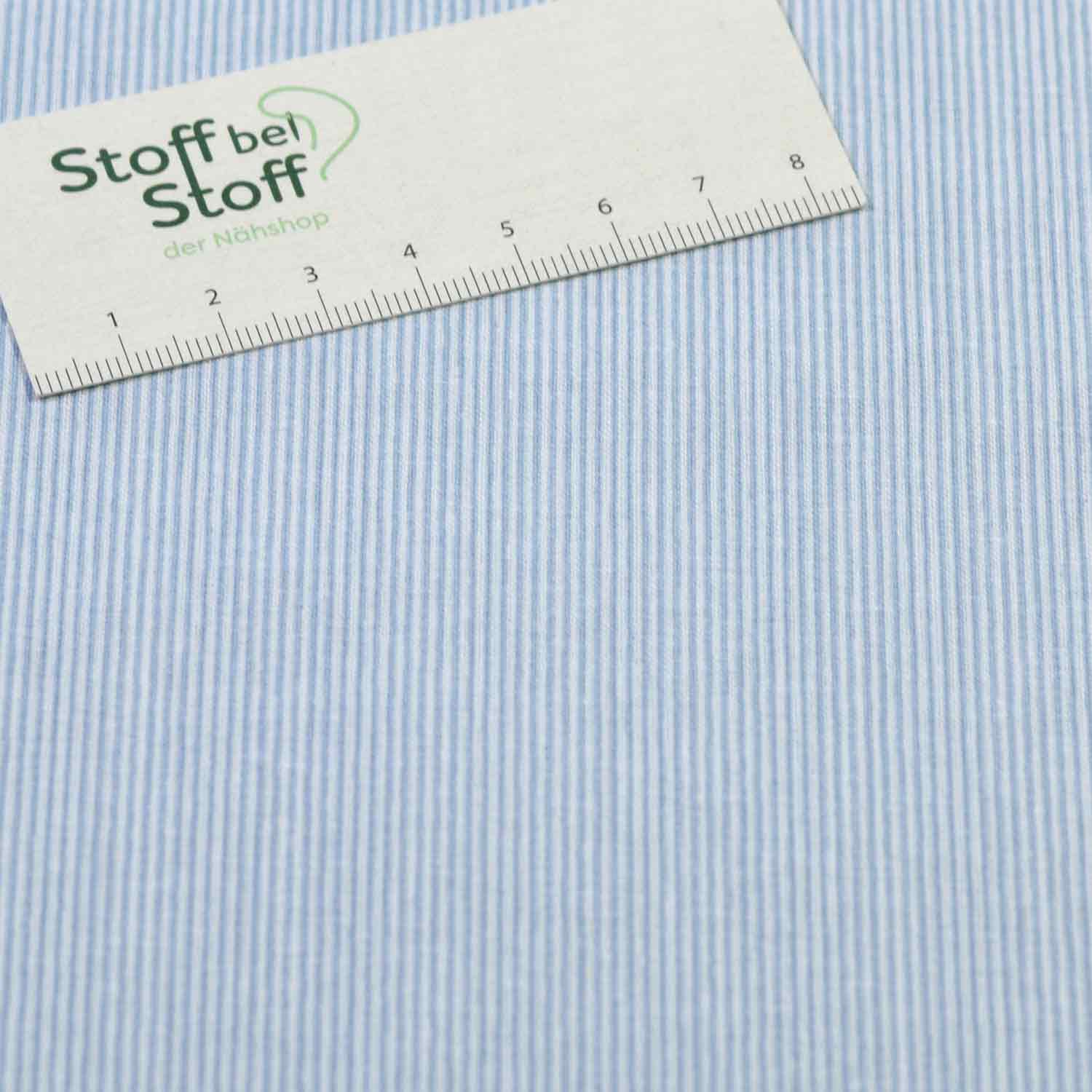 Baumwolle Streifen Babyblau - 1102 Baumwolle Streifen Babyblau - 1102