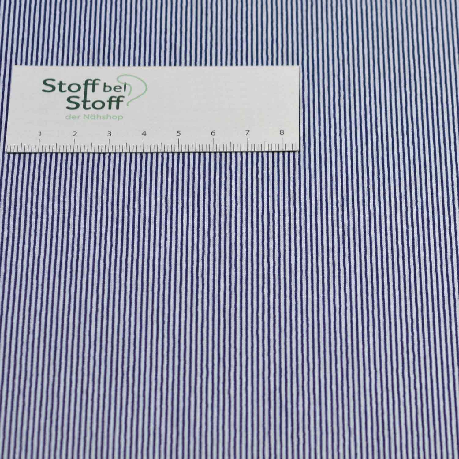 Baumwolle Streifen Indigo dunkel - 1111 Baumwolle Streifen Indigo dunkel - 1111