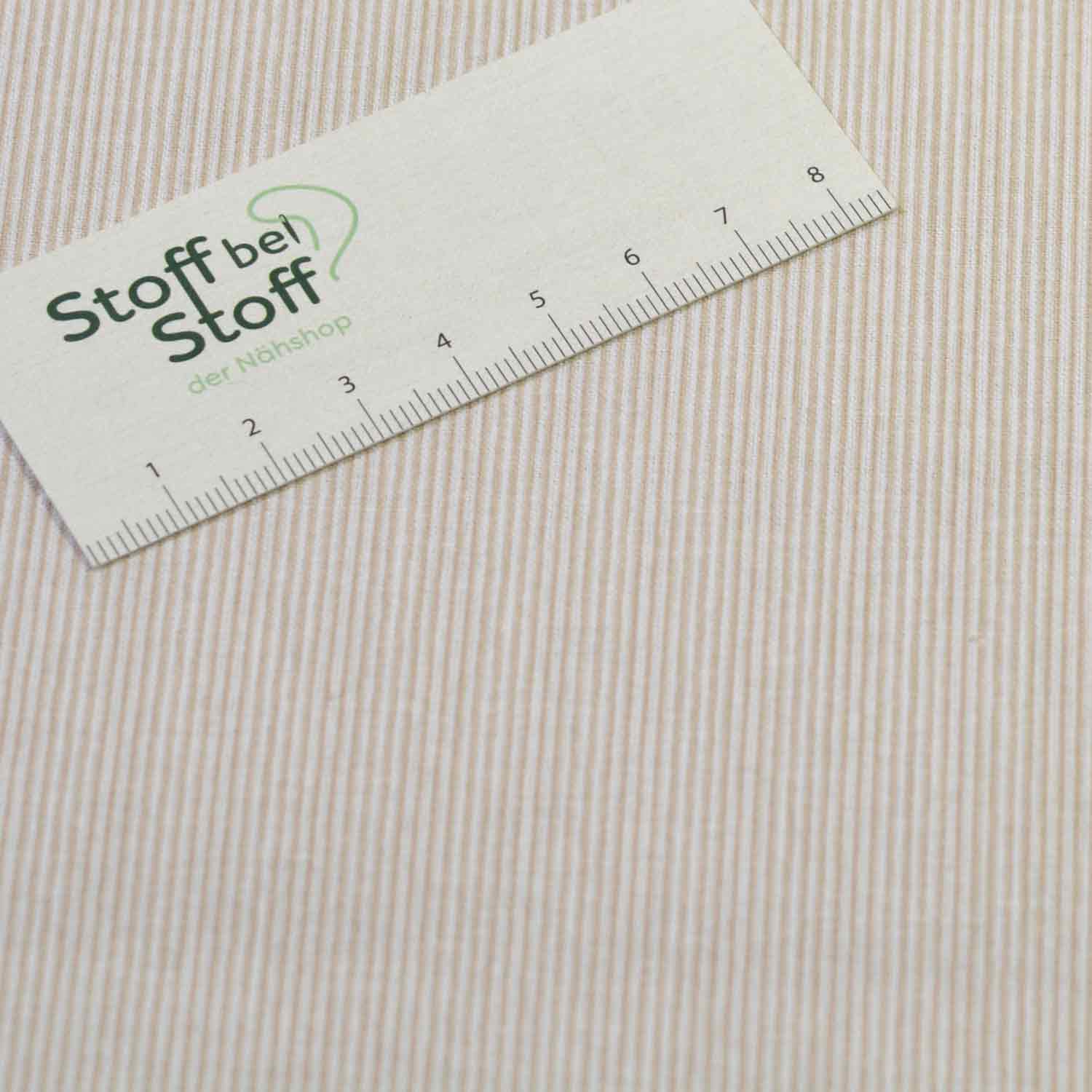 Baumwolle Streifen Beige - 1020 Baumwolle Streifen Beige - 1020