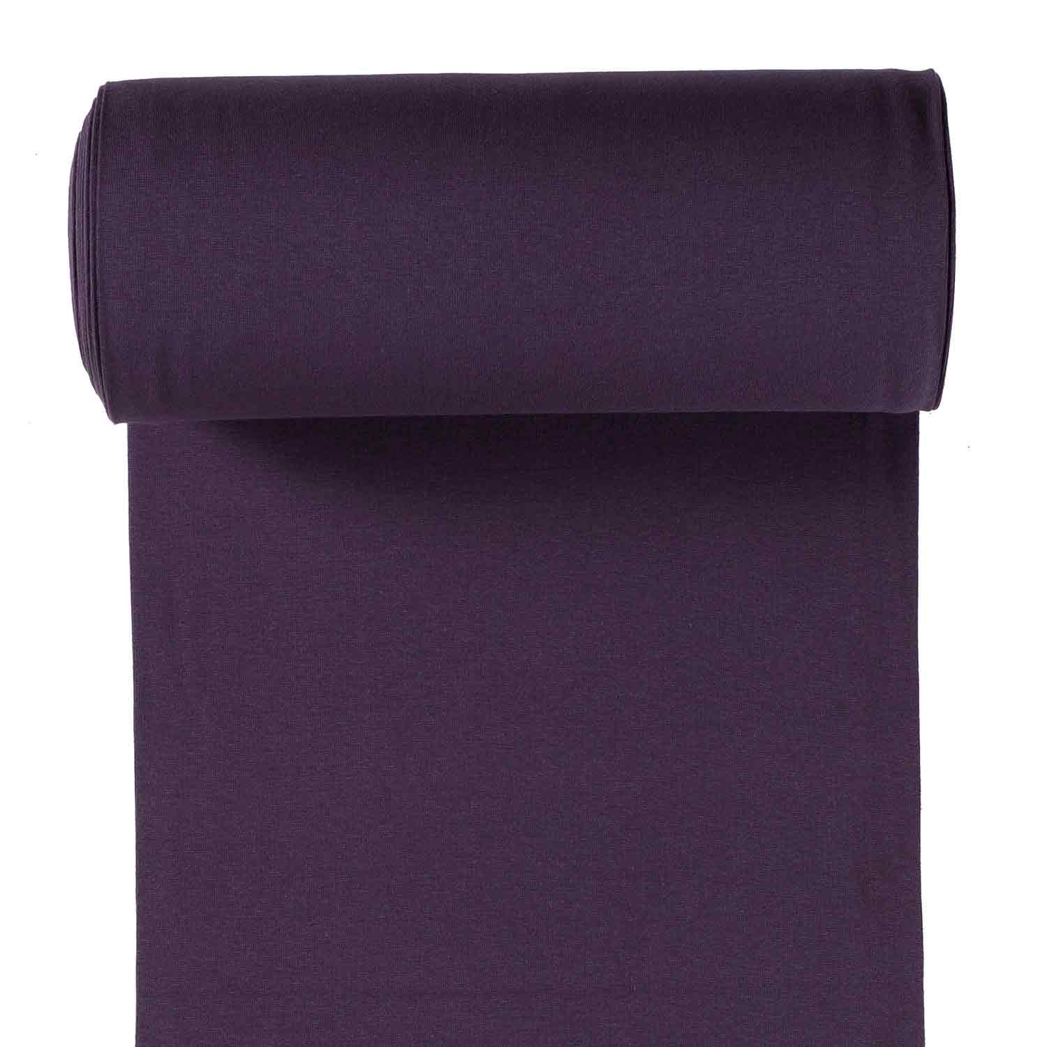 Bündchen uni Aubergine - 1251 Bündchen uni Aubergine - 1251