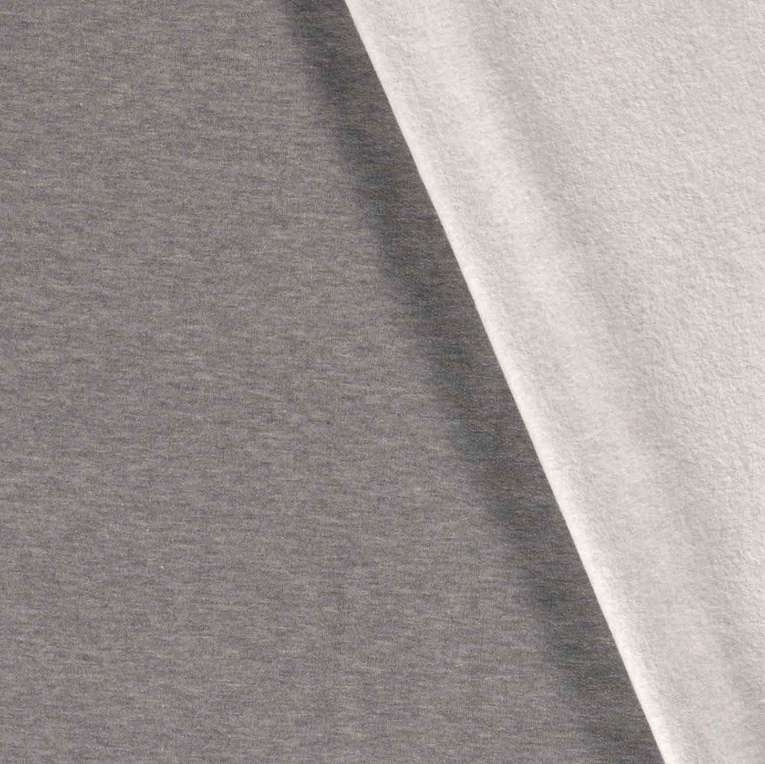 Sweat uni hellgrau melange - 1011 Sweat uni hellgrau melange - 1011
