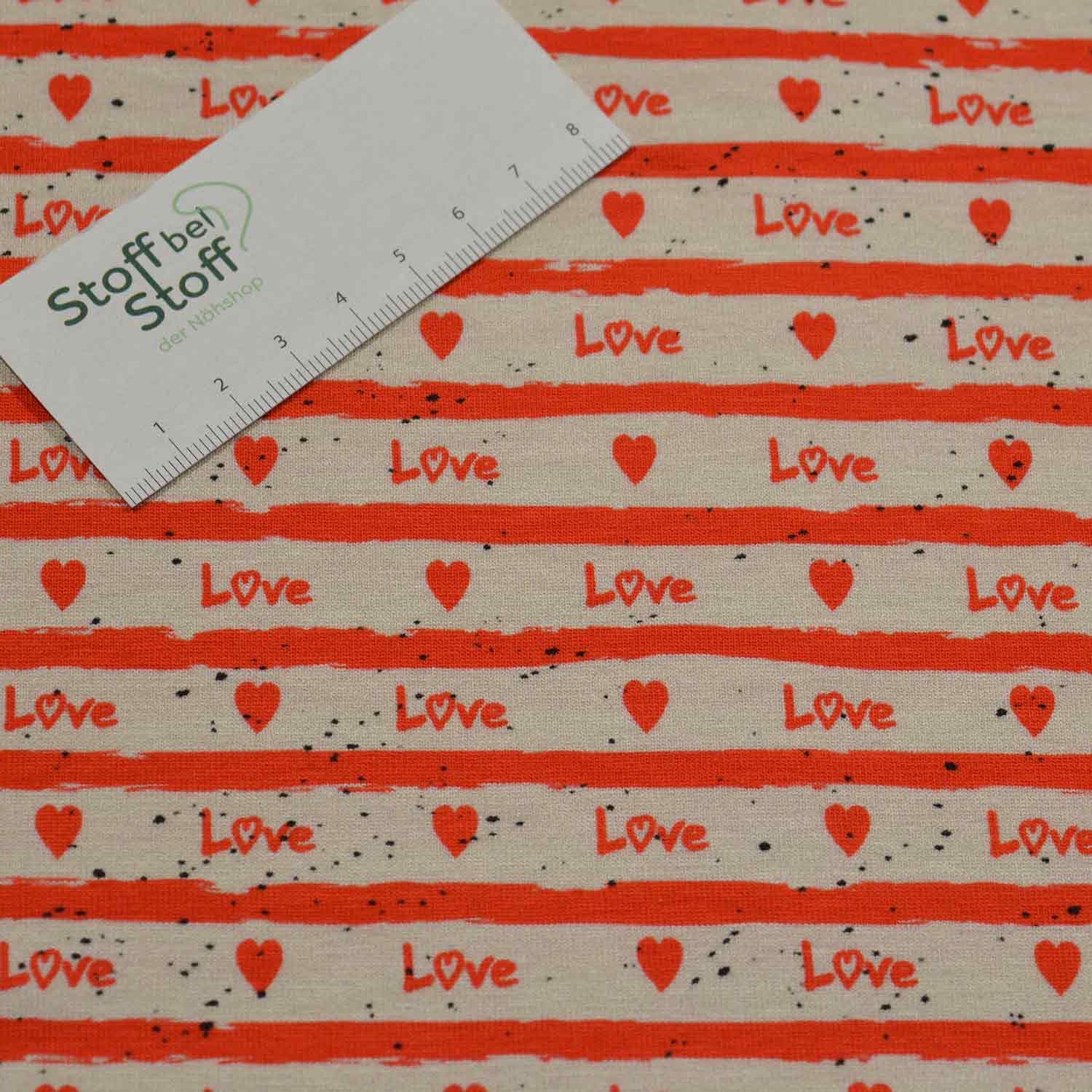 Baumwoll-Jersey "Voller Liebe" SBS11111 Baumwoll-Jersey "Voller Liebe" SBS11111
