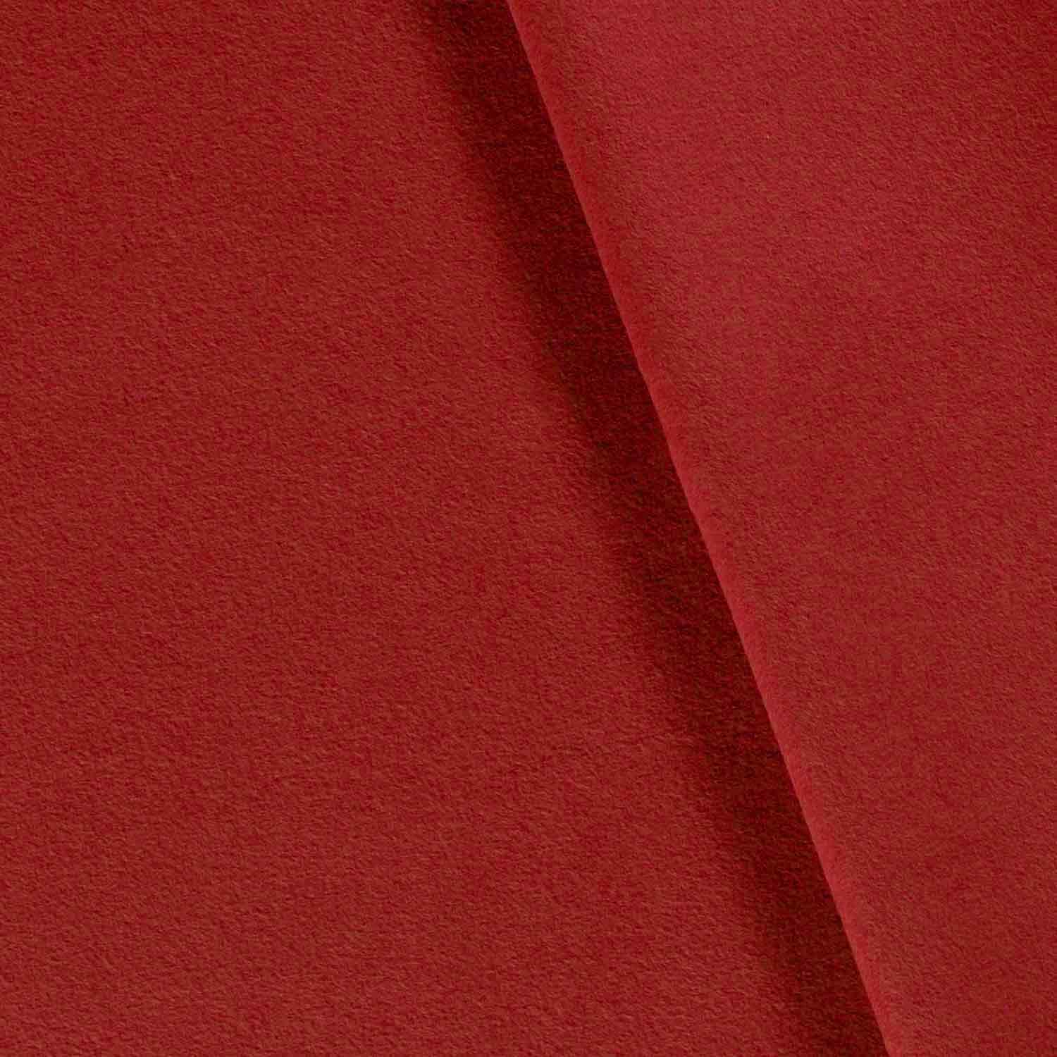 Baumwoll-Fleece uni rot - 1230 