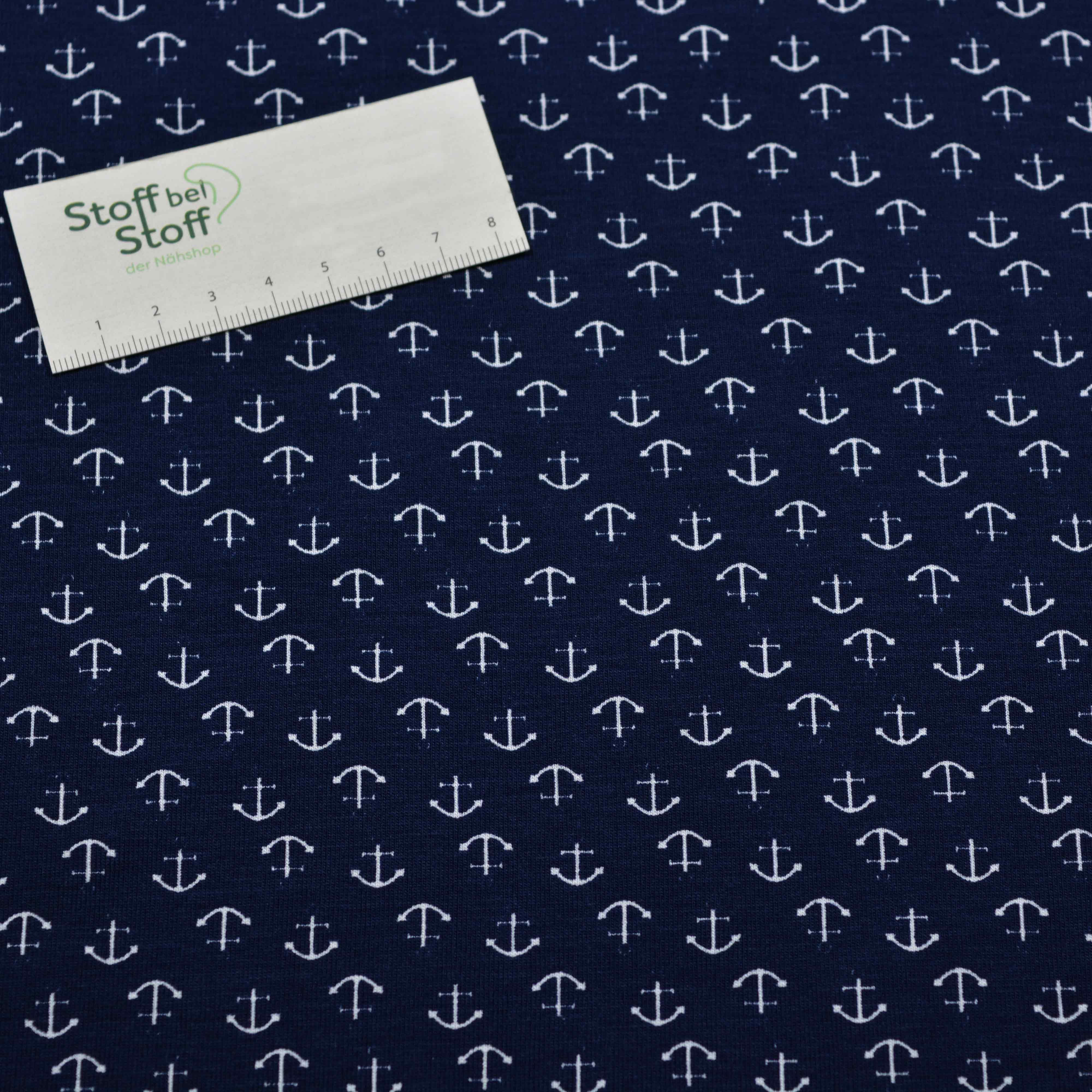 Baumwoll-Jersey "Kleine Anker" SBS11495 Baumwoll-Jersey "Kleine Anker" SBS11495