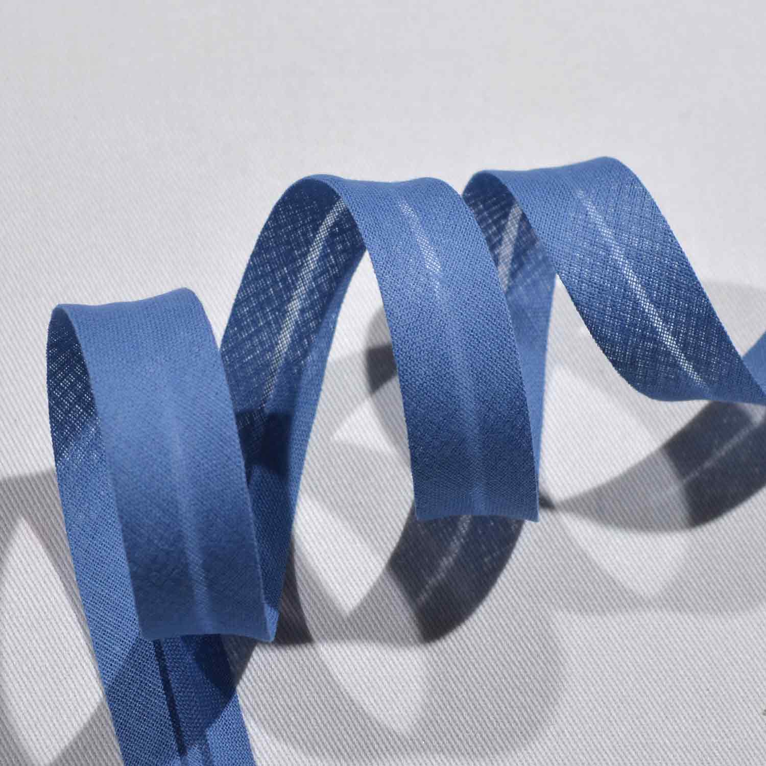Schrägband 20mm Baumwolle uni - Indigo 1110 Schrägband 20mm Baumwolle uni - Indigo 1110