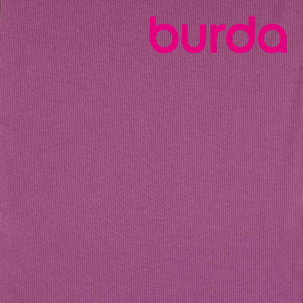Bündchen uni gerippt Mauve SBS11375 Bündchen uni gerippt Mauve SBS11375