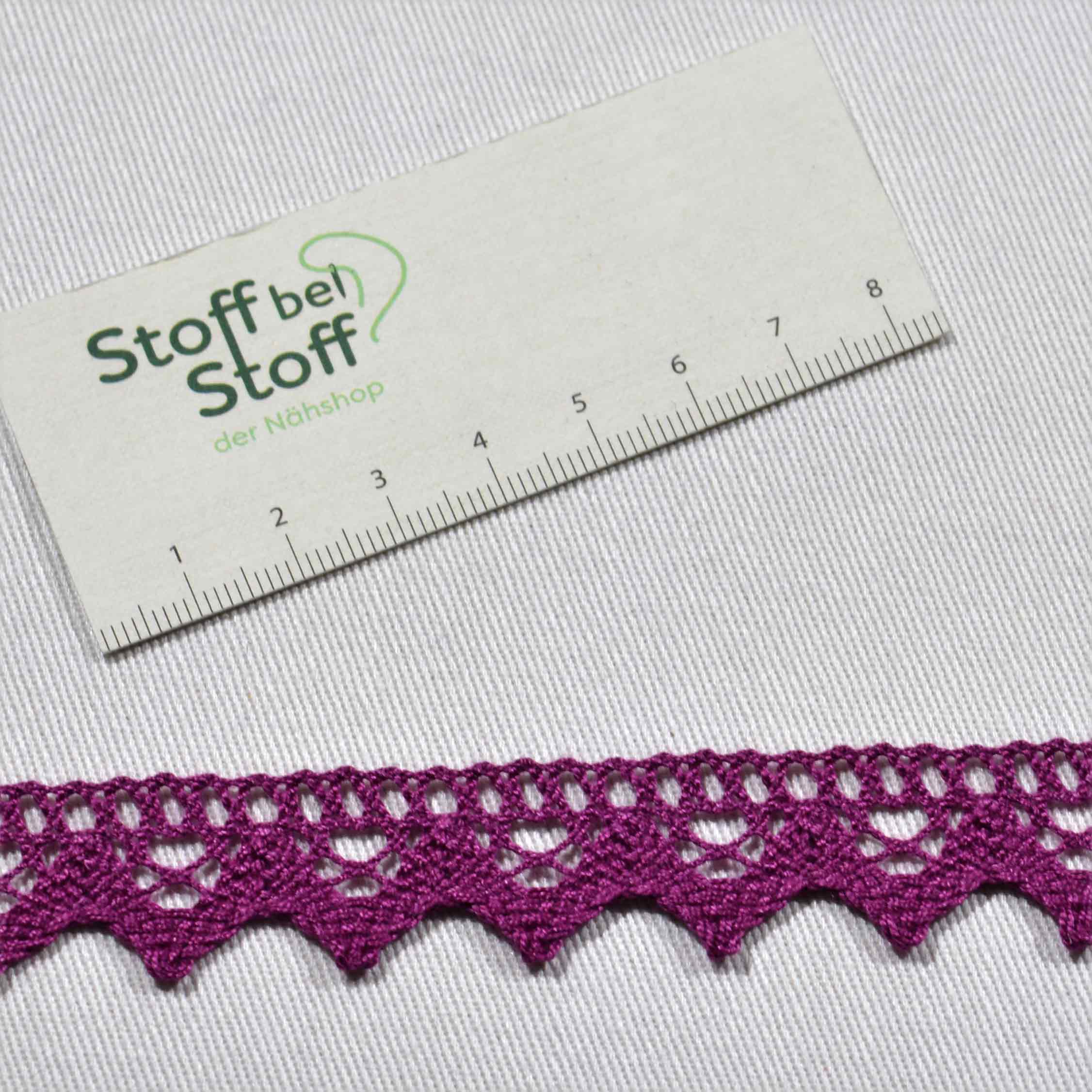 Baumwollspitze uni Weinrot SBS11563 2235 Baumwollspitze uni Weinrot SBS11563 2235