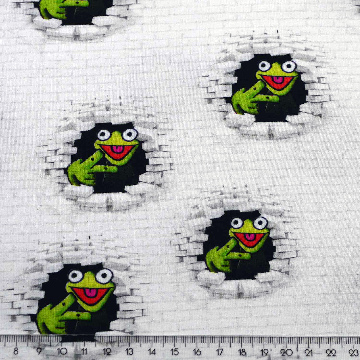 Baumwoll-Jersey "Graffiti Frosch Mini" SBS10083 Baumwoll-Jersey "Graffiti Frosch Mini" SBS10083