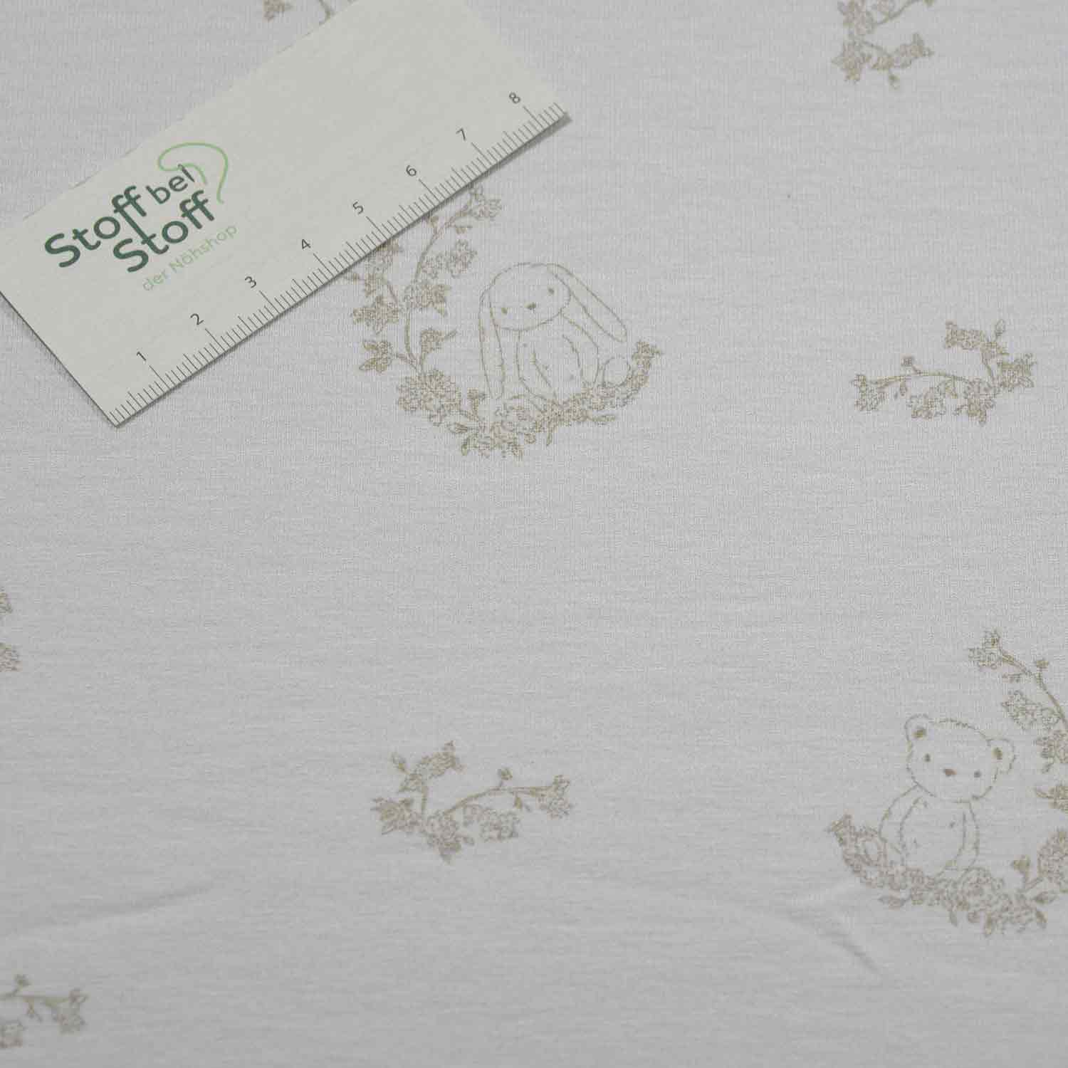 Baumwoll-Jersey Dina Hase und Bär SBS11151 Baumwoll-Jersey Dina Hase und Bär SBS11151