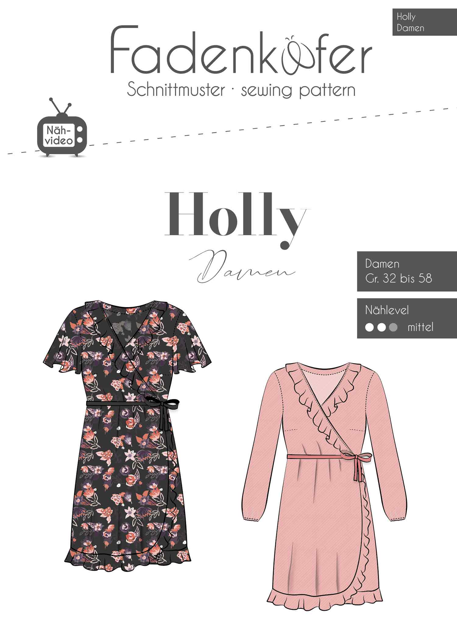 Wickelkleid Holly Damen Wickelkleid Holly Damen