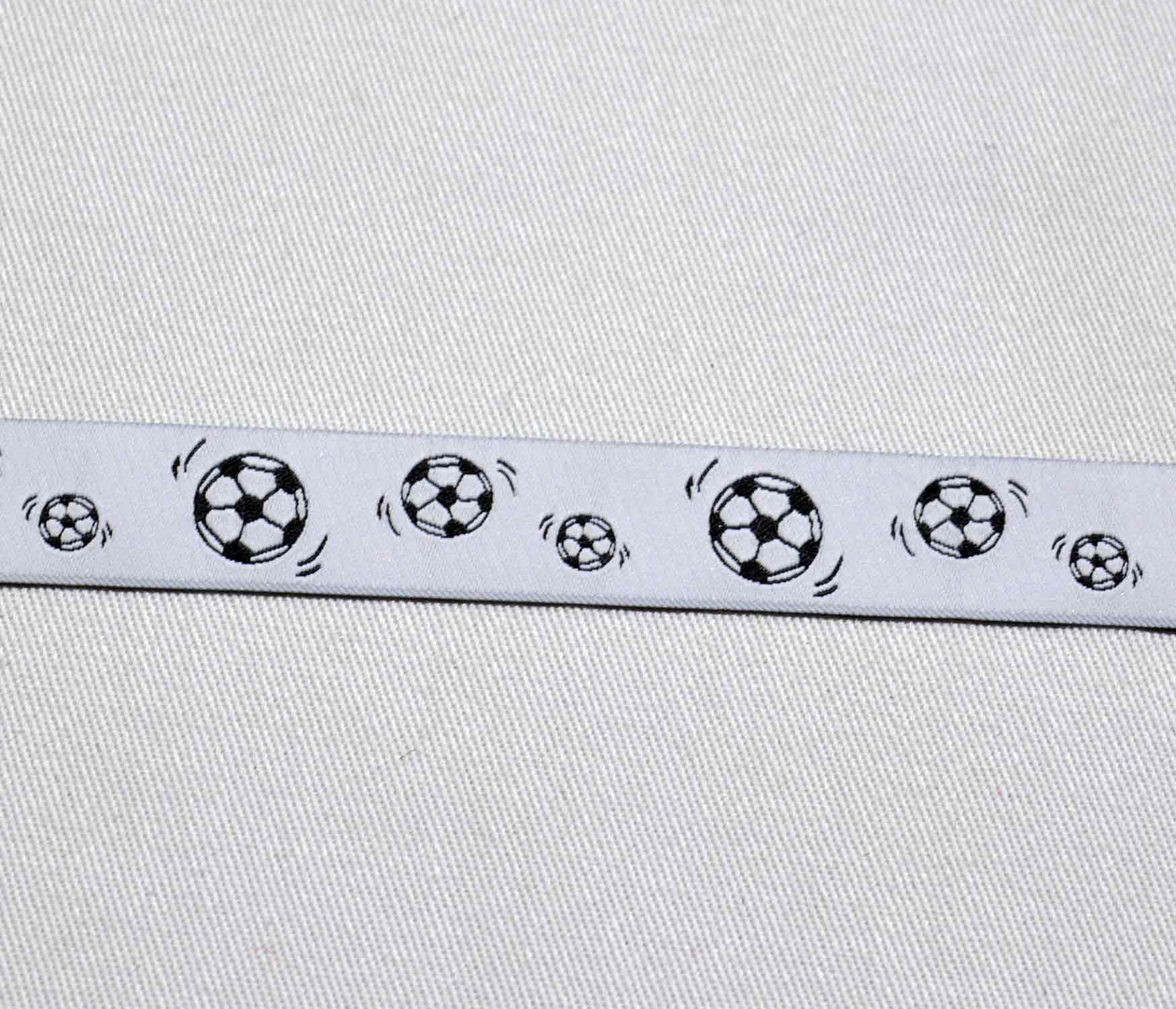 Webband "Fußball weiß" Webband "Fußball weiß"
