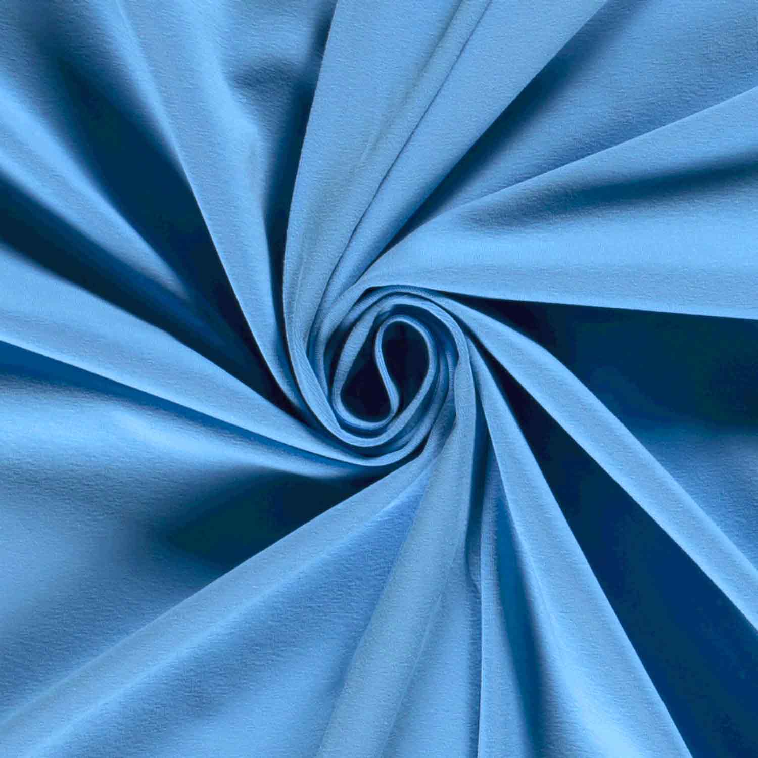 Baumwoll-Jersey schwer uni Himmelblau - 1104 Baumwoll-Jersey schwer uni Himmelblau - 1104