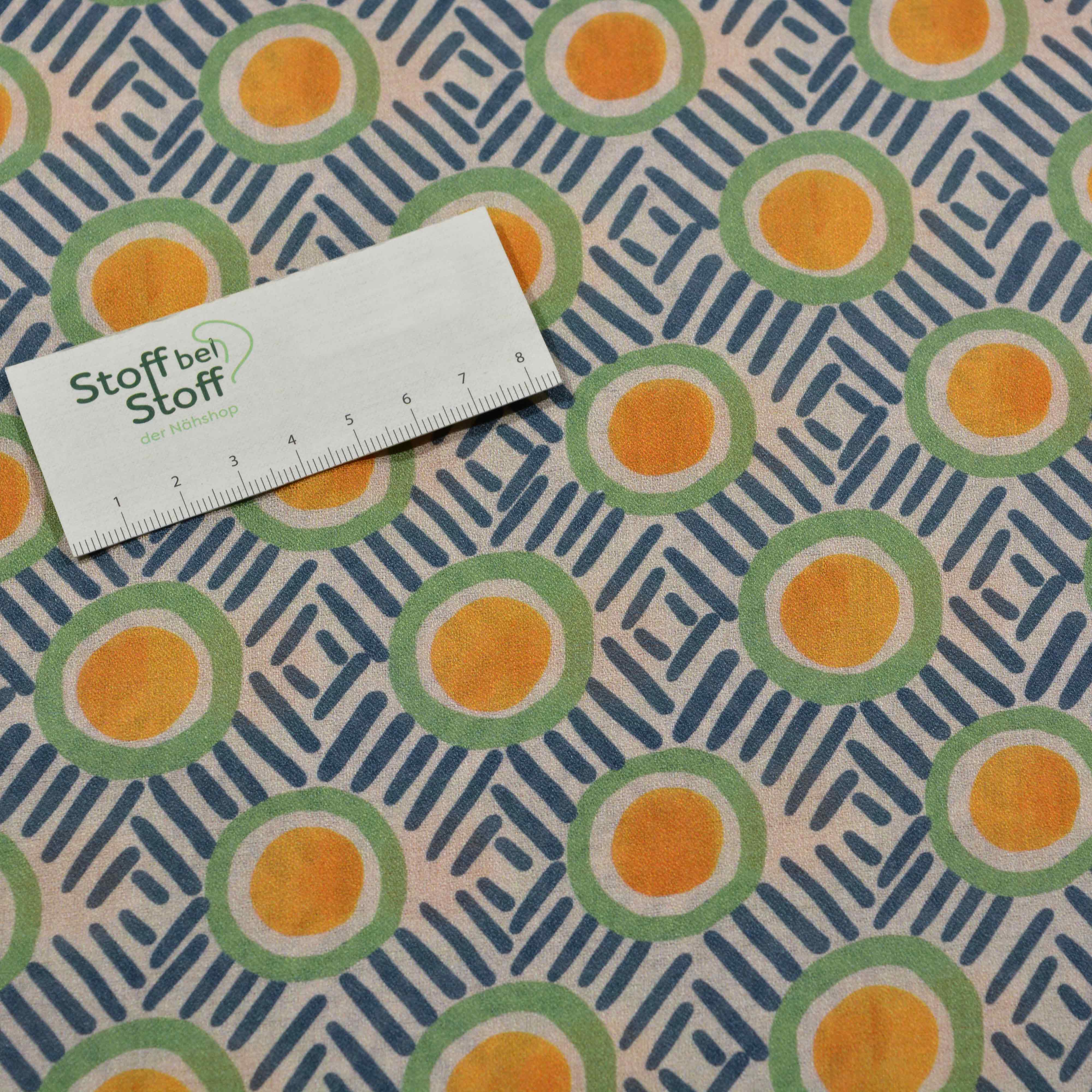 Baumwoll-Krepp Tanja Kreise SBS11362 Baumwoll-Krepp Tanja Kreise SBS11362