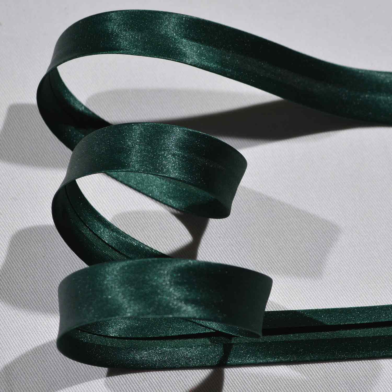 Schrägband 20mm Satin uni Dunkelgrün 1431