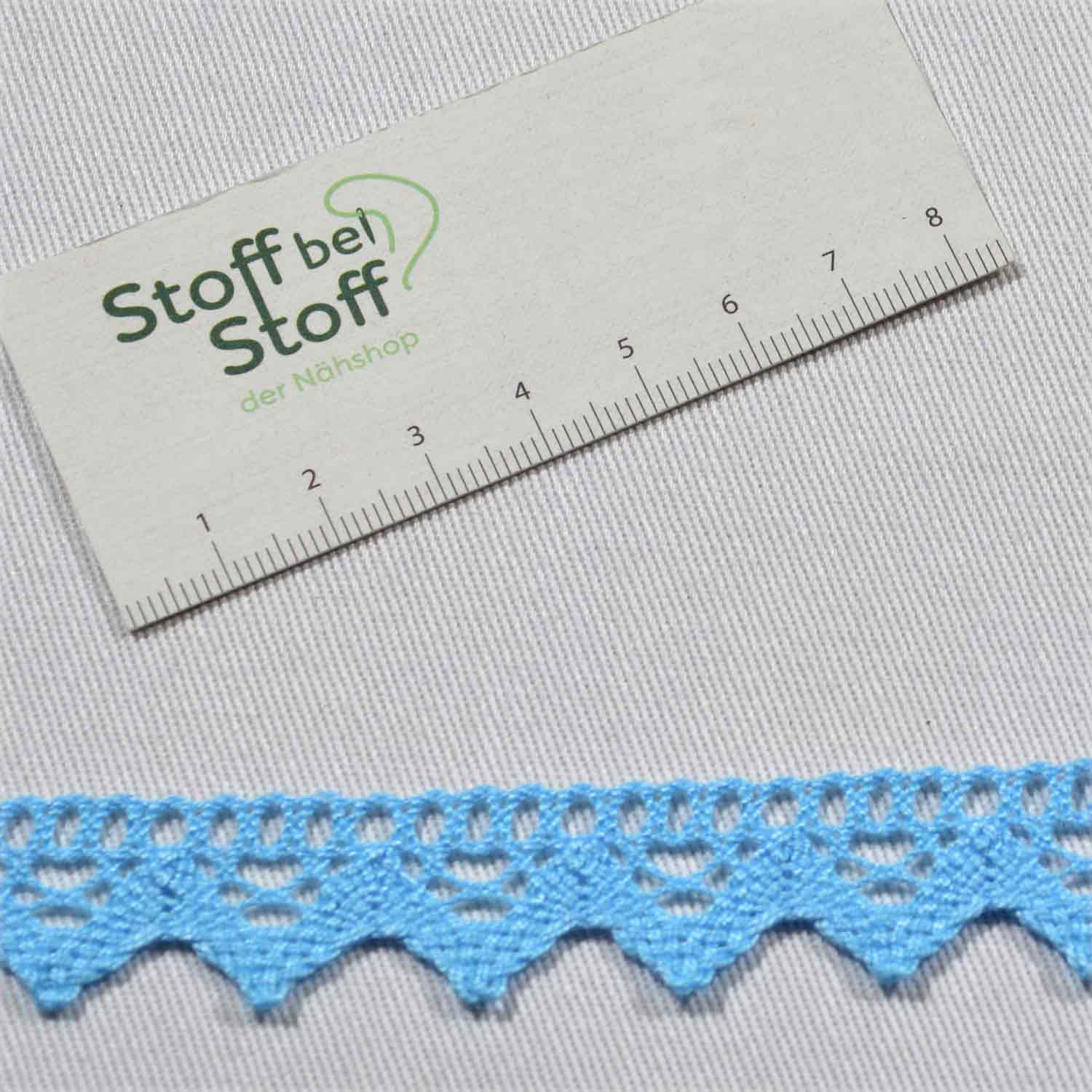 Baumwollspitze uni Himmelblau SBS11563 2104 Baumwollspitze uni Himmelblau SBS11563 2104