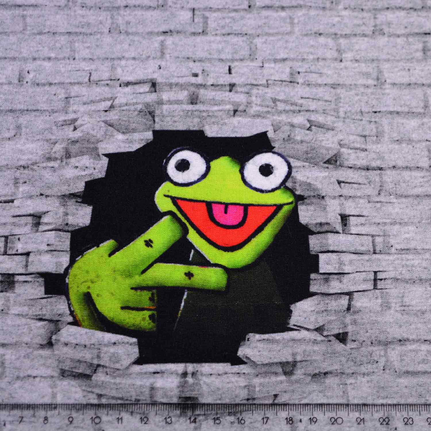 French Terry "Graffiti Frosch" - SBS10068 French Terry "Graffiti Frosch" - SBS10068