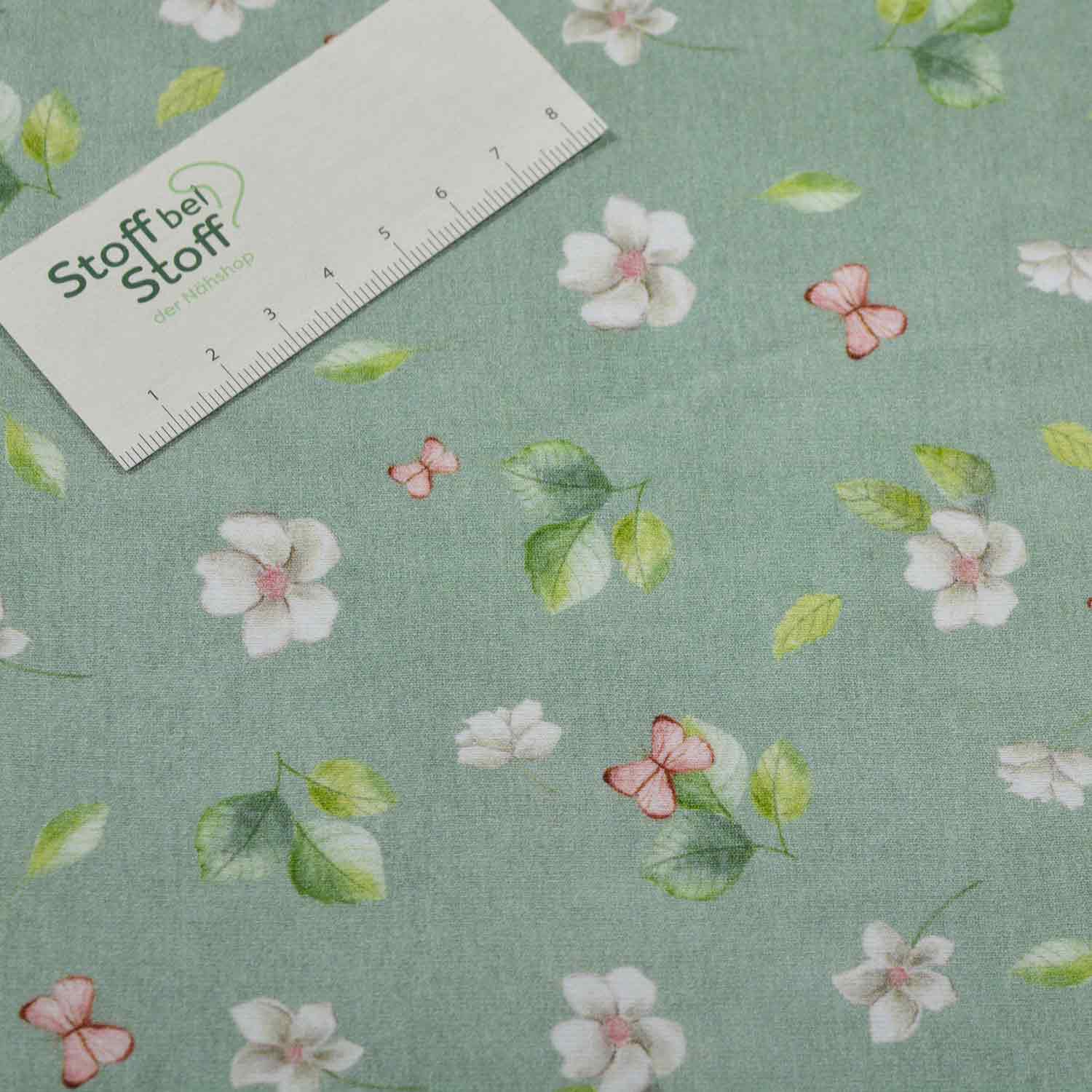 Baumwoll-Jersey Dina Blumen ohne Rehkitz SBS11160 Baumwoll-Jersey Dina Blumen ohne Rehkitz SBS11160