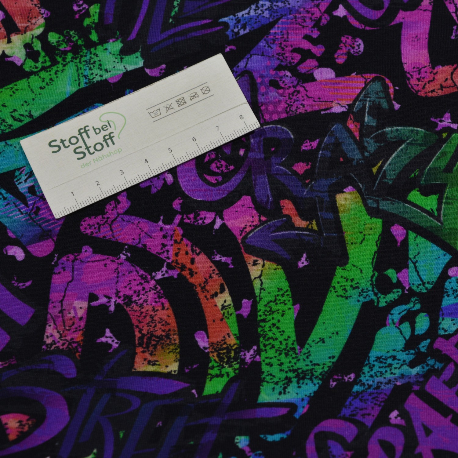 Baumwoll-Jersey "Graffiti Street" SBS12528