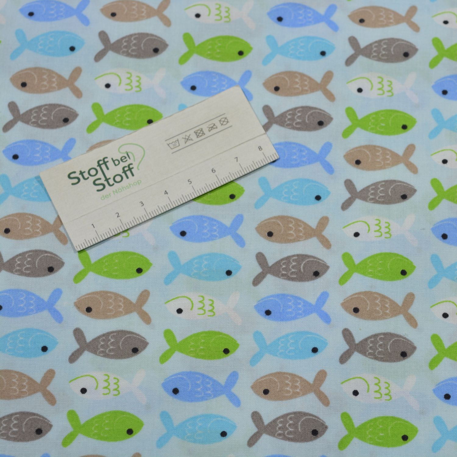 Baumwolle "Kleine Fische Blau" - SBS12768