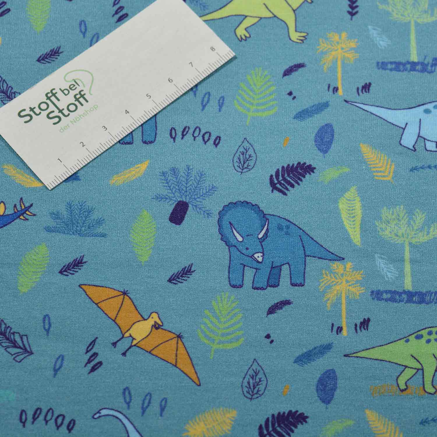 French Terry angeraut "Dino-Gang" - SBS10929 French Terry angeraut "Dino-Gang" - SBS10929