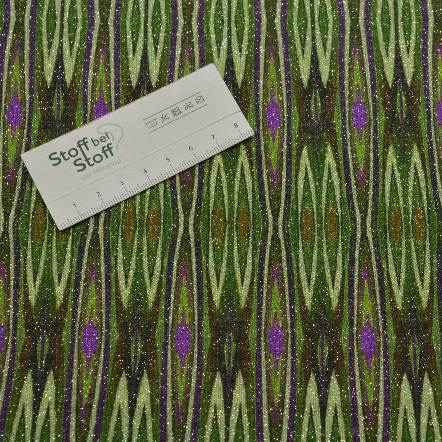 Strickstoff „Zickzack Glitzer" SBS12514