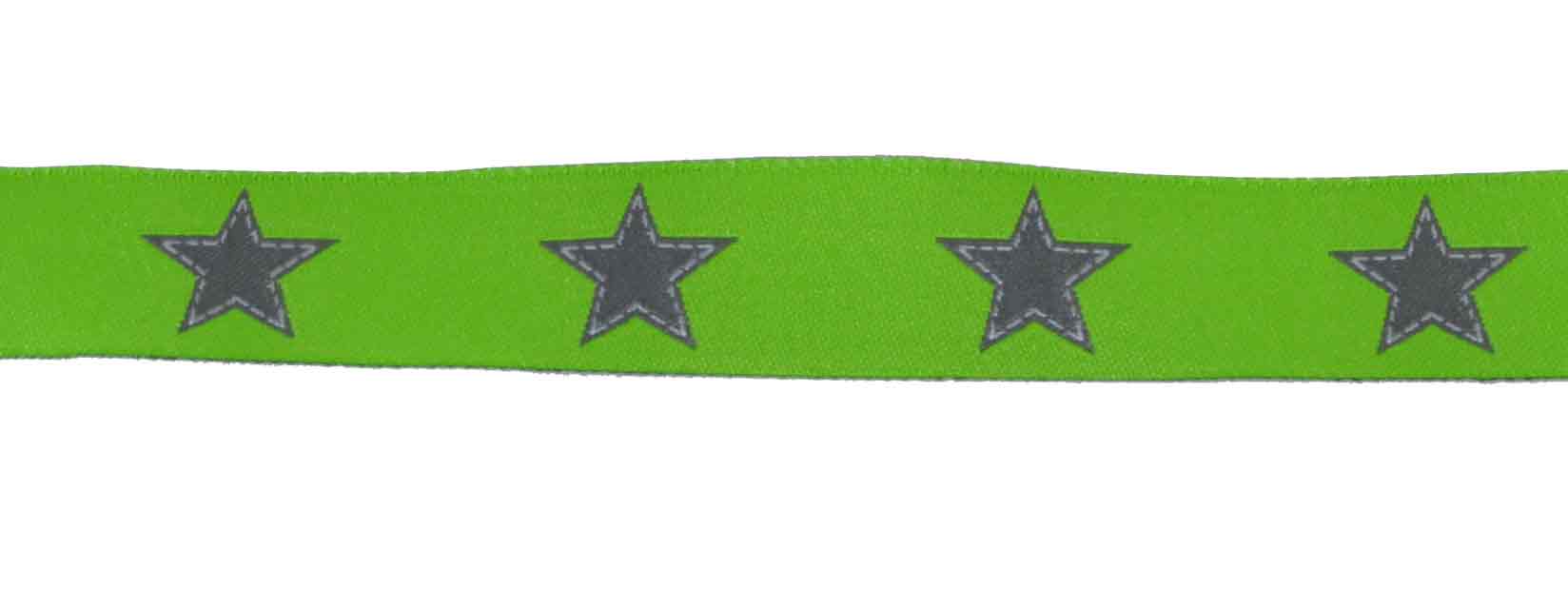Webband Sterne Apfelgrün Webband Sterne Apfelgrün