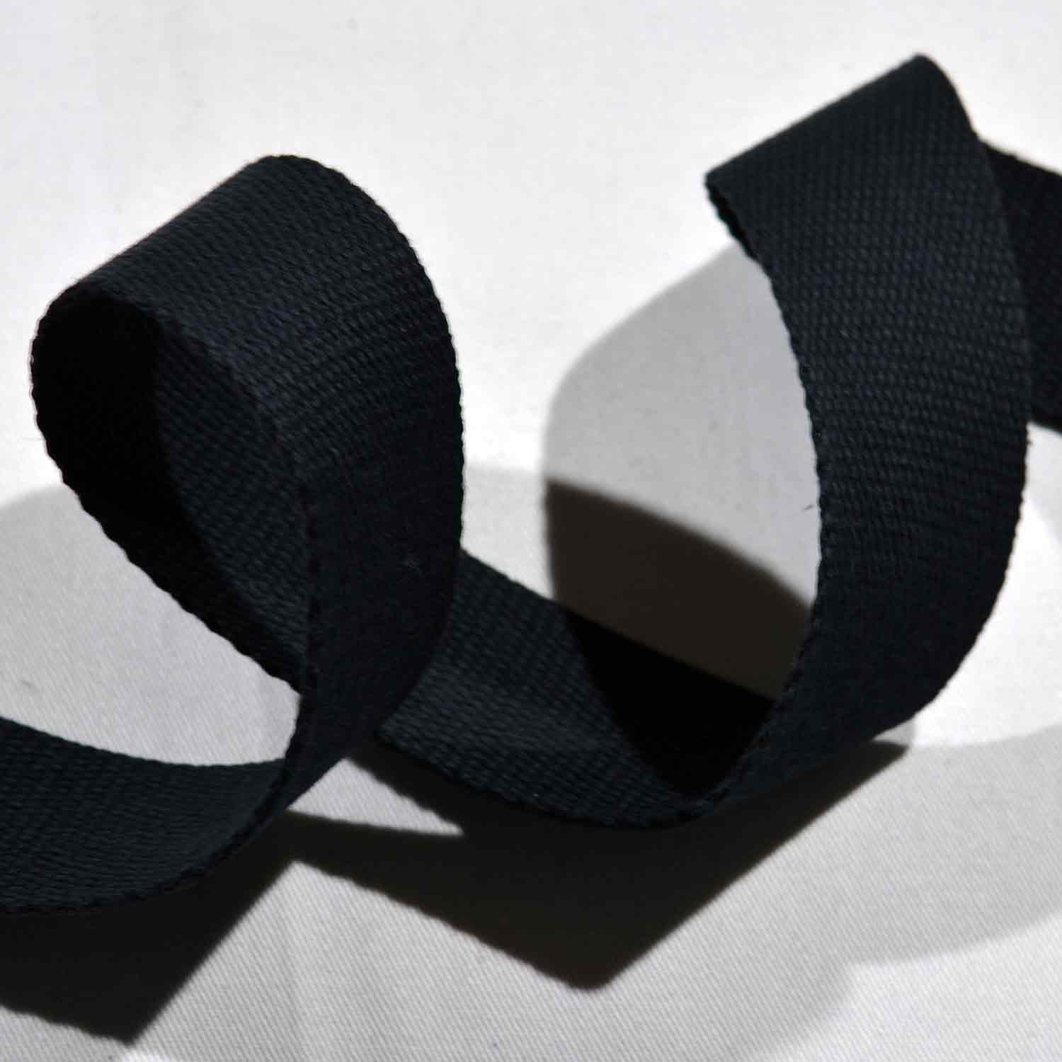 Gurtband 4cm Uni schwarz 1001 Gurtband 4cm Uni schwarz 1001