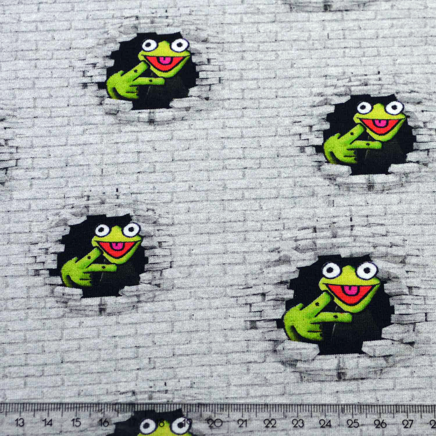 Baumwoll-Jersey "Graffiti Frosch Mini" SBS10082 Baumwoll-Jersey "Graffiti Frosch Mini" SBS10082