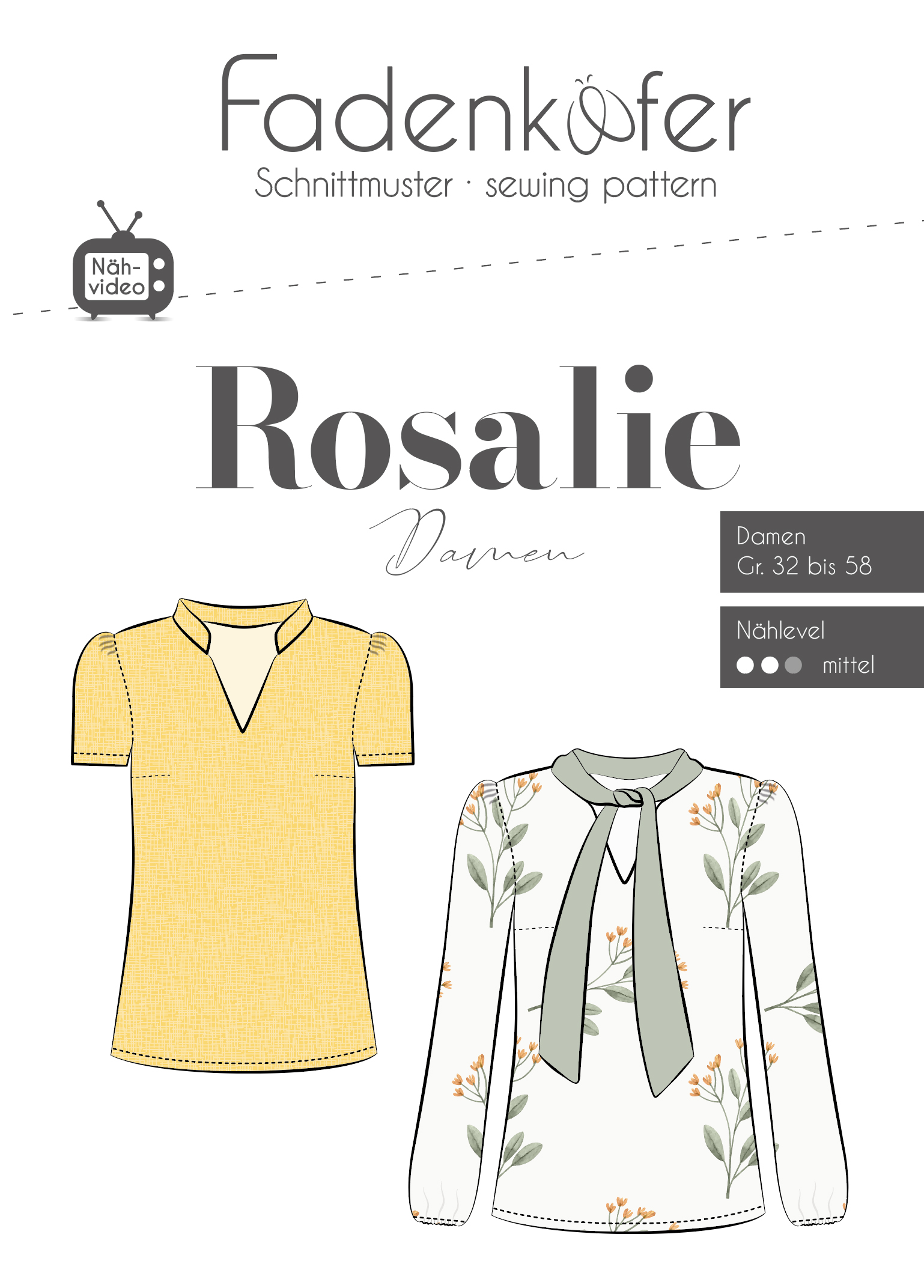 Schluppenbluse Rosalie Damen Schluppenbluse Rosalie Damen