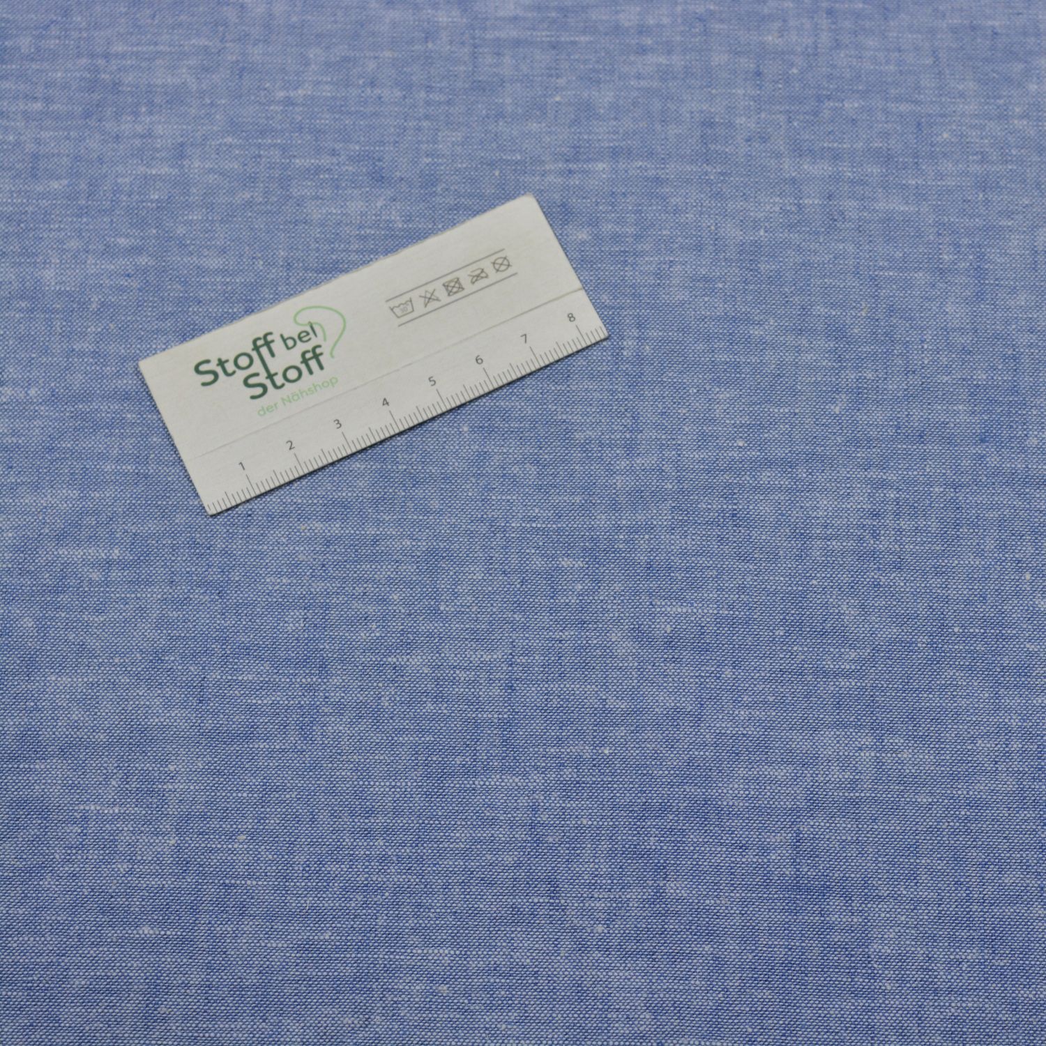 Leinen-Baumwolle "Denim Blau" - SBS12770