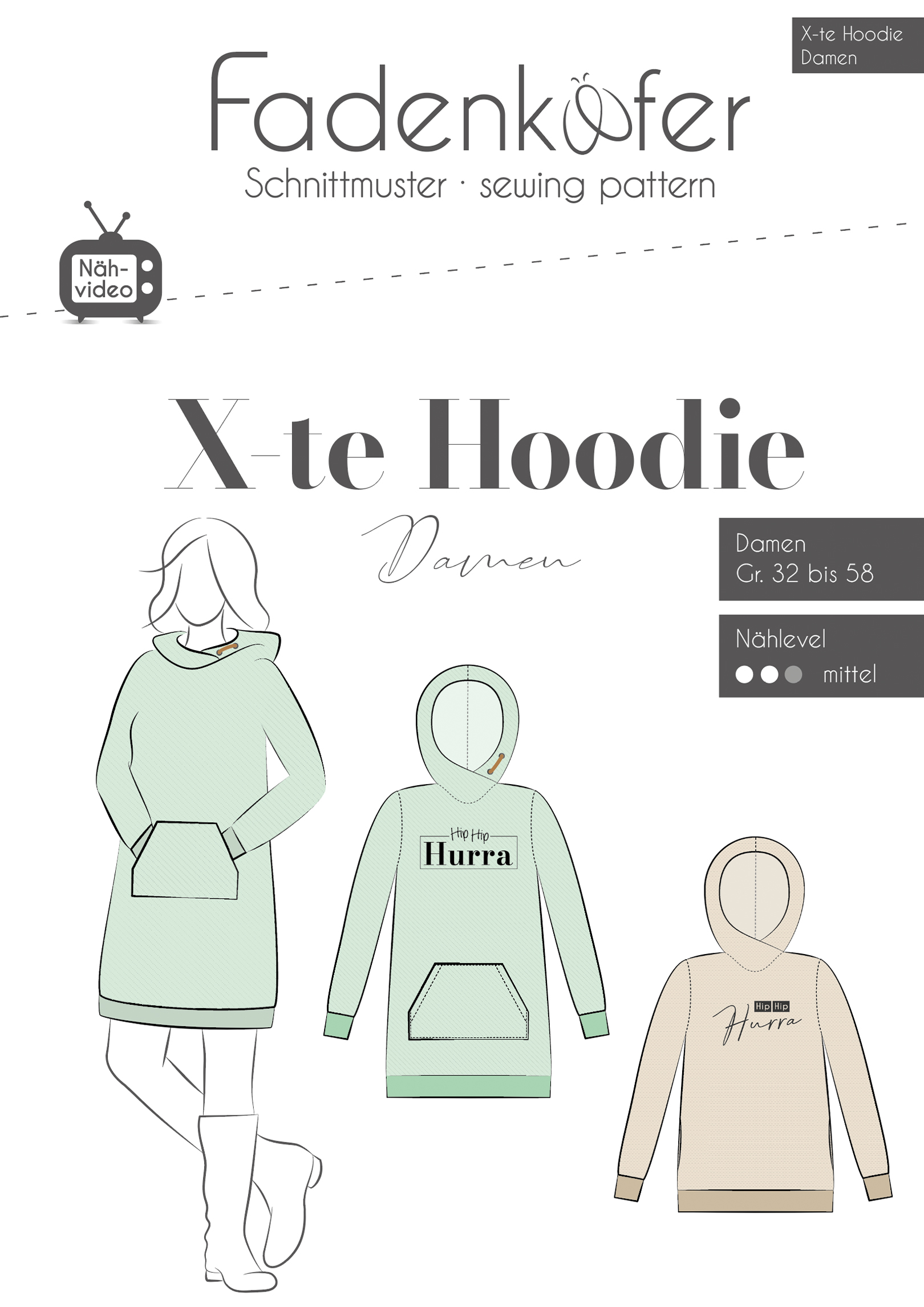 X-te Hoodie Damen X-te Hoodie Damen