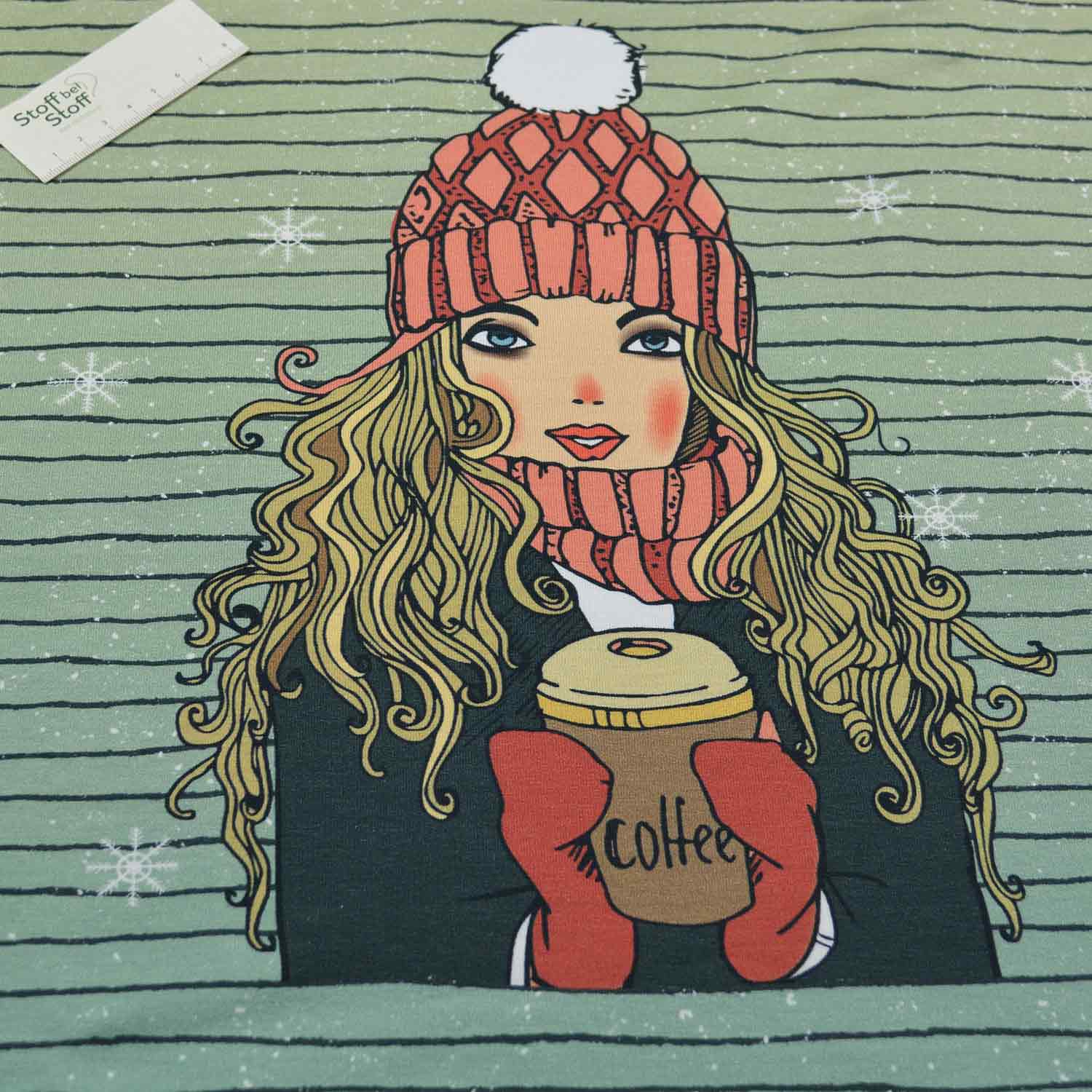 French Terry Panel "Winter Coffee" - SBS10719