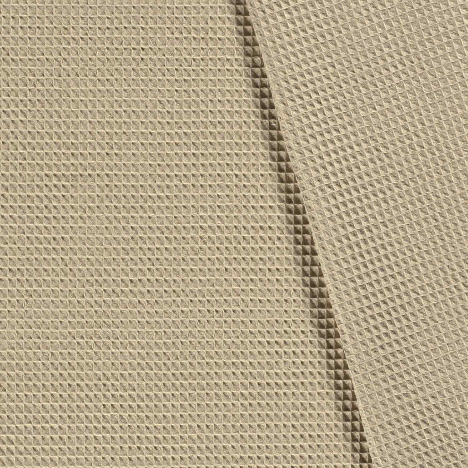 Waffelpiqué uni Beige 1020