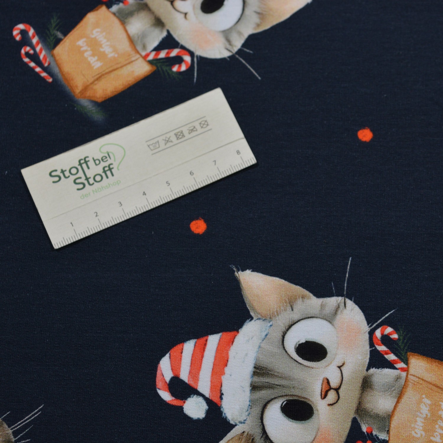 French Terry "Christmas Cat" SBS12530