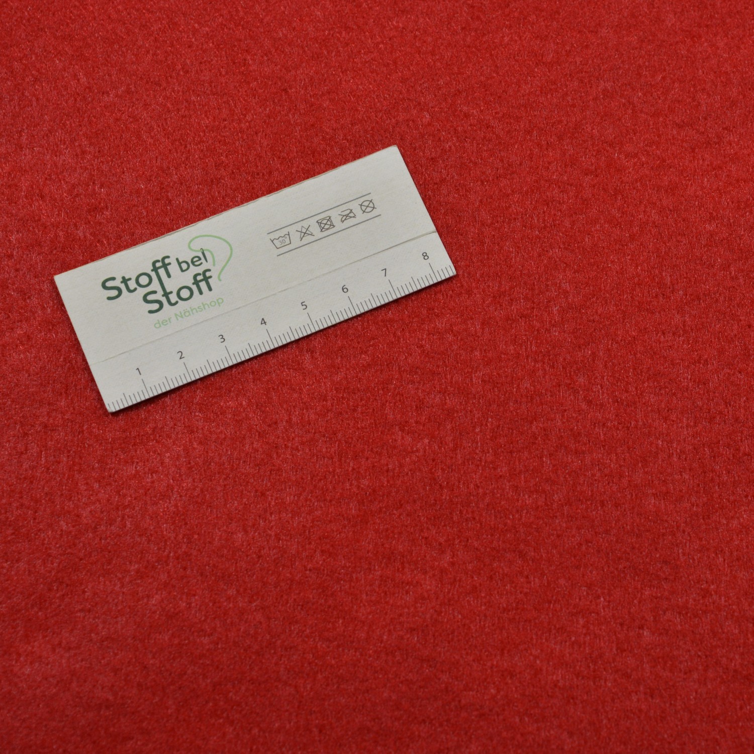 Filzstoff rot – 1,5 mm stark, 5 m Rolle | 45 cm breit -  SBS12414