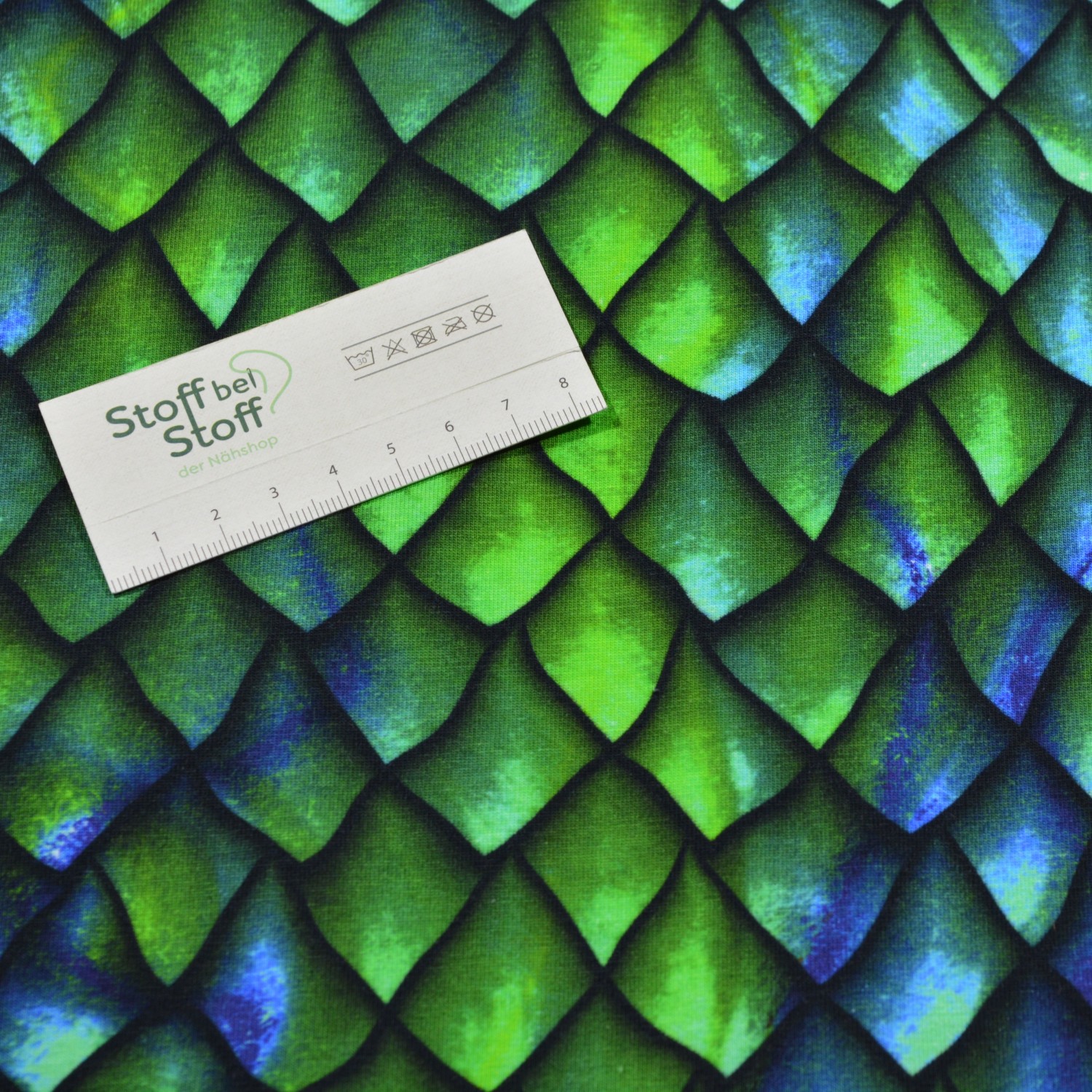 Baumwoll-Jersey "Schuppen-Design" - SBS11657