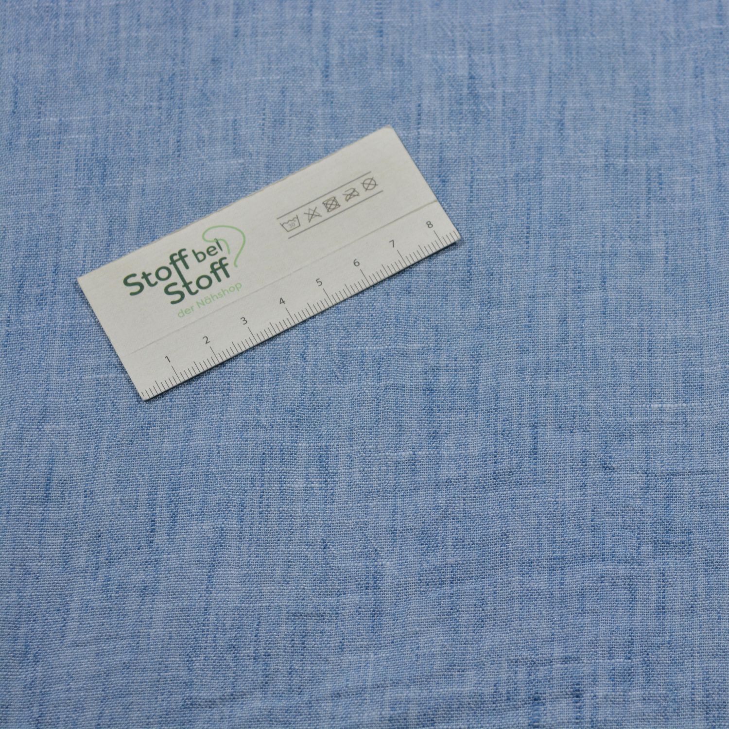 Polyesterstoff „Leinenoptik Hellblau“ - SBS12779