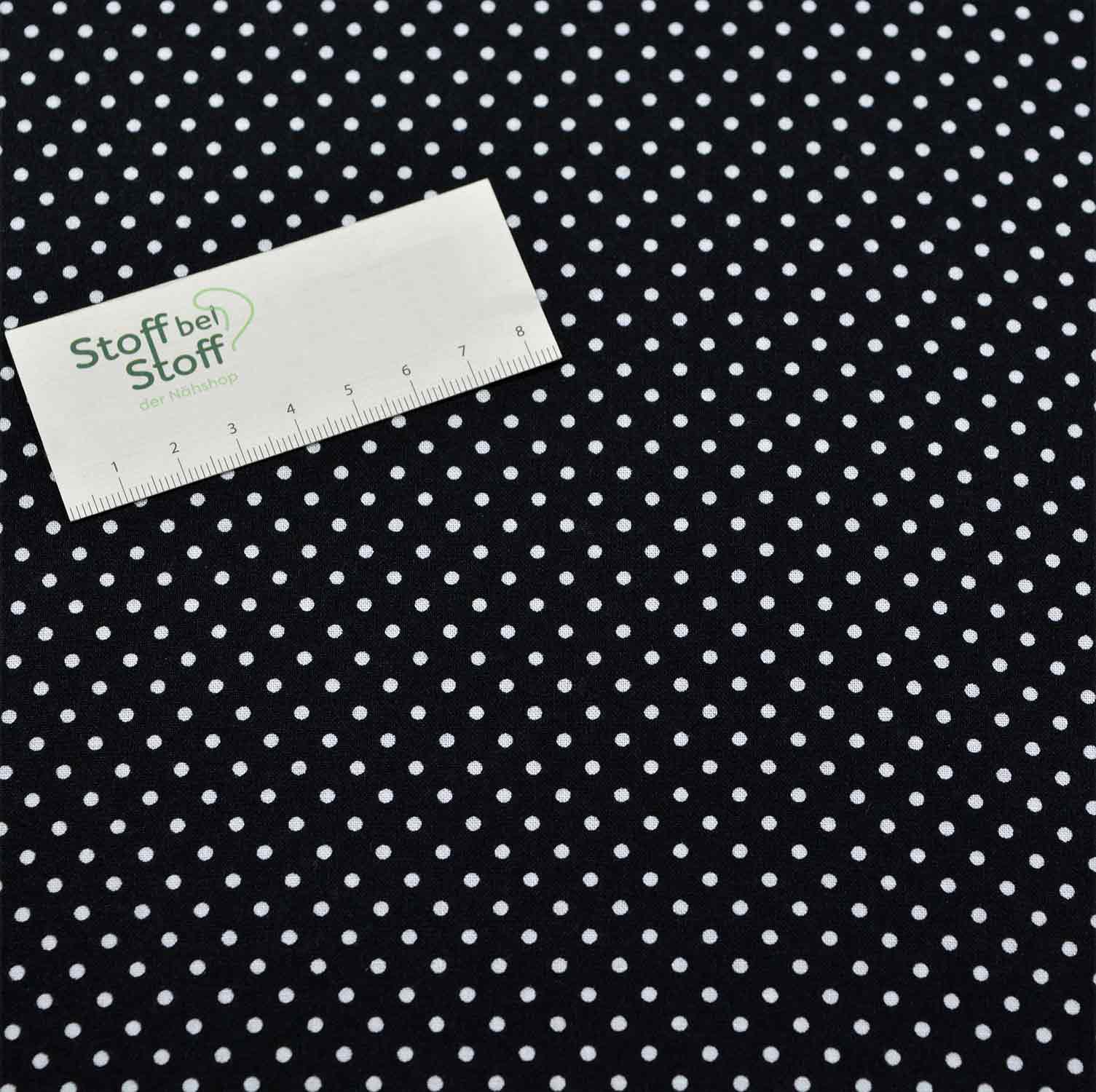 Baumwolle Punkte Schwarz - SBS10169 1001 Baumwolle Punkte Schwarz - SBS10169 1001