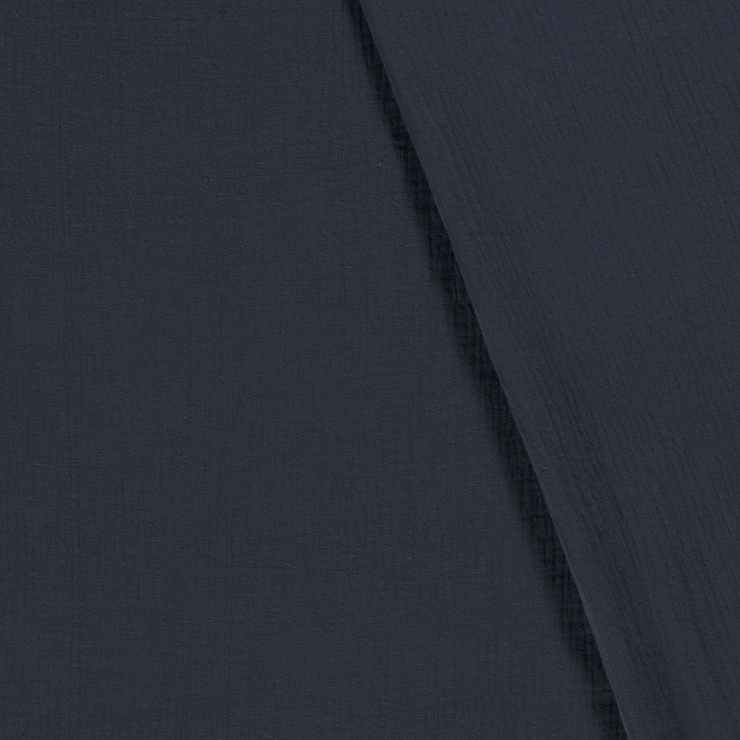 Musselin Double Gauze uni Indigo Dunkel - 1111 Musselin Double Gauze uni Indigo Dunkel - 1111