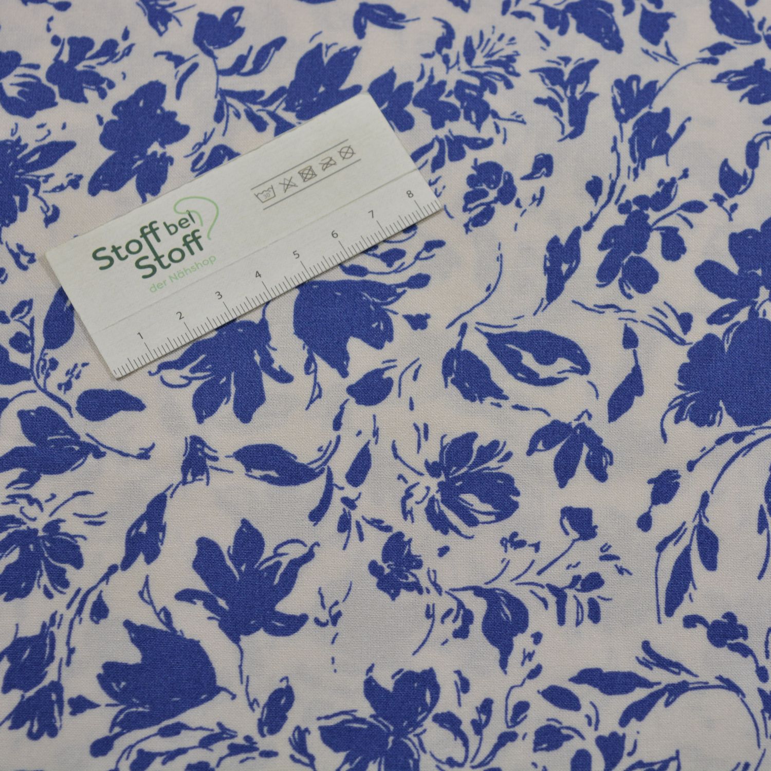 Bambus Baumwolle "Blue Blossom" - SBS12795